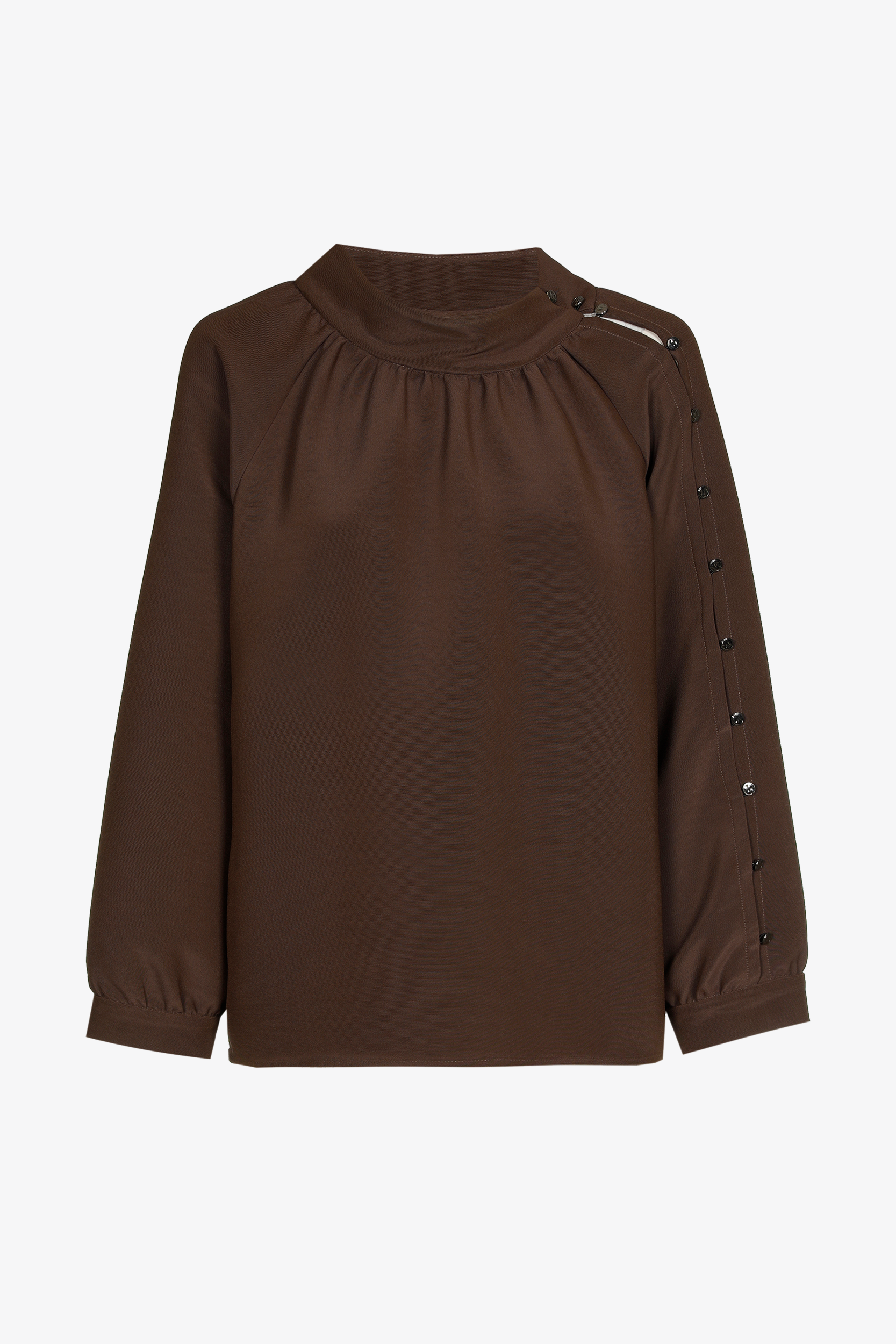 Blouse met knoopdetail aan mouw