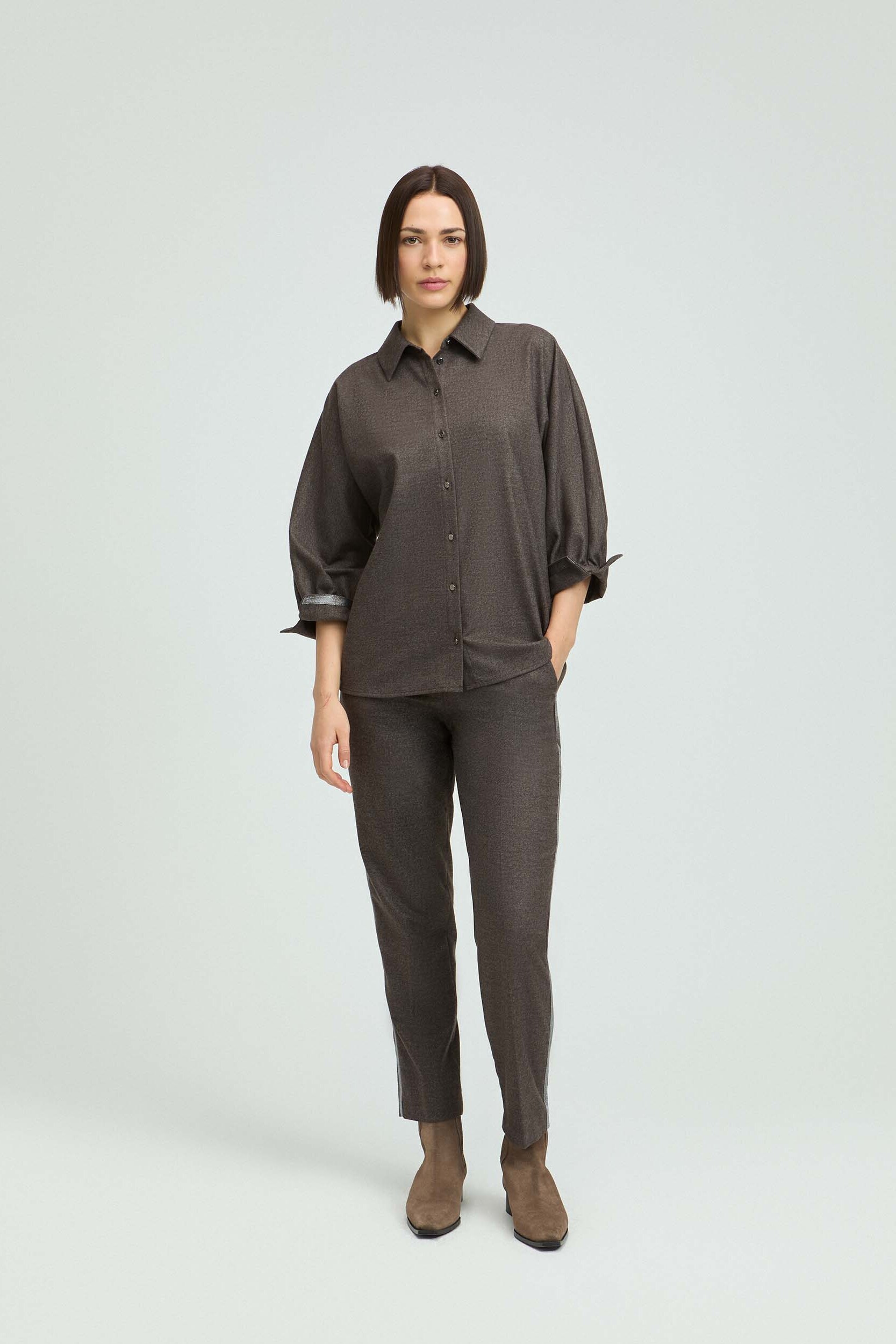 Flanellen blouse 