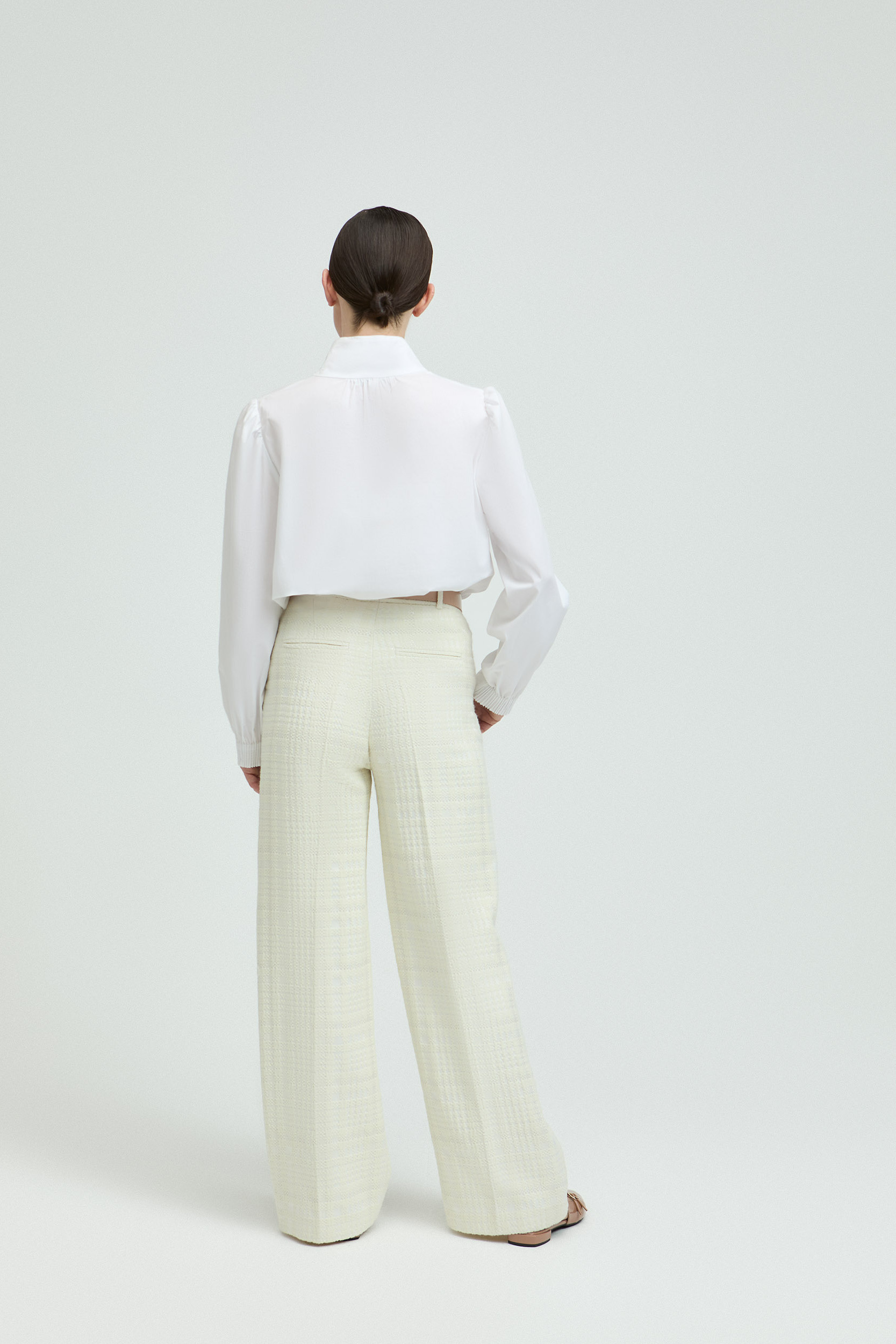 Blouse met opstaande kraag