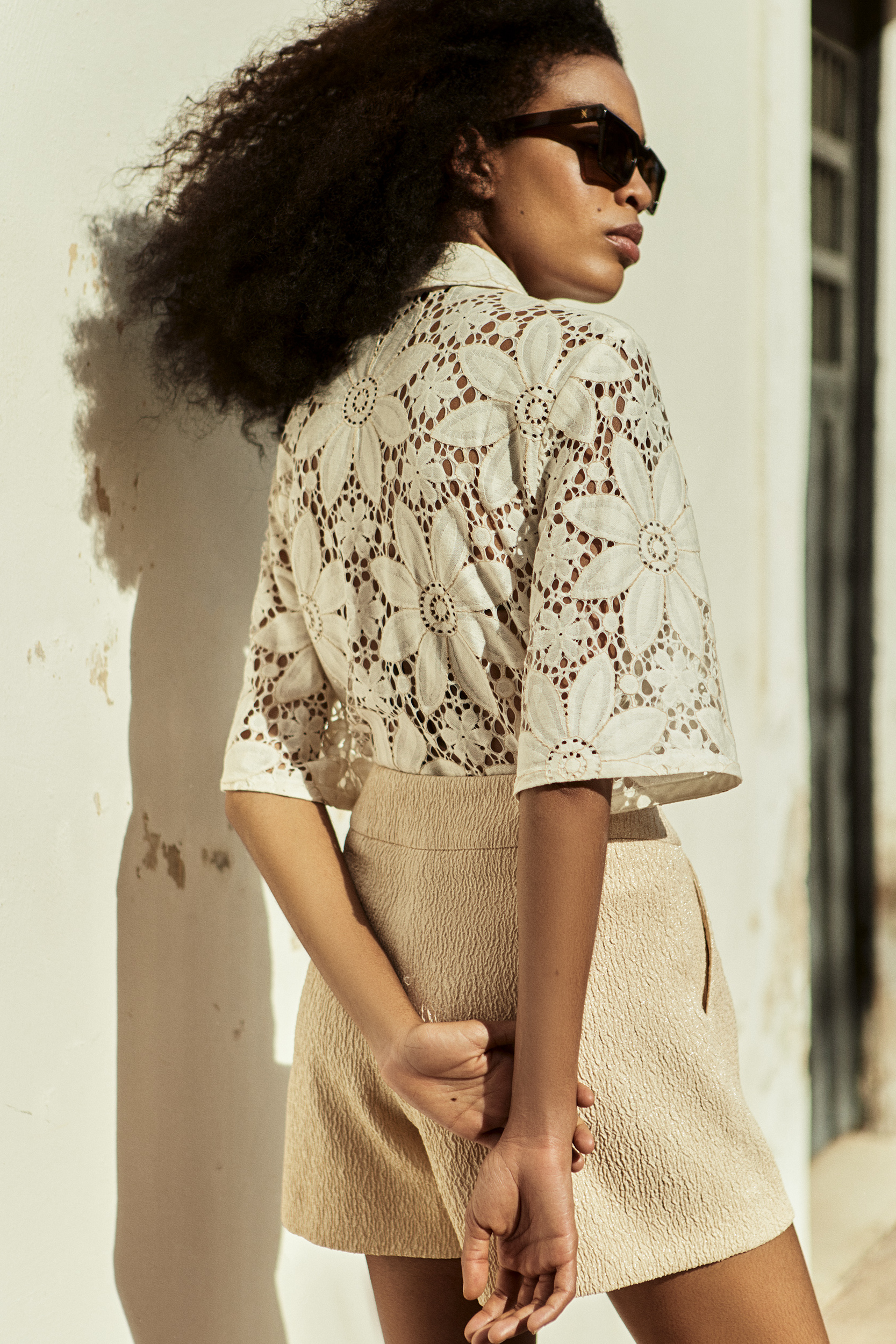 Blouse en broderie anglaise