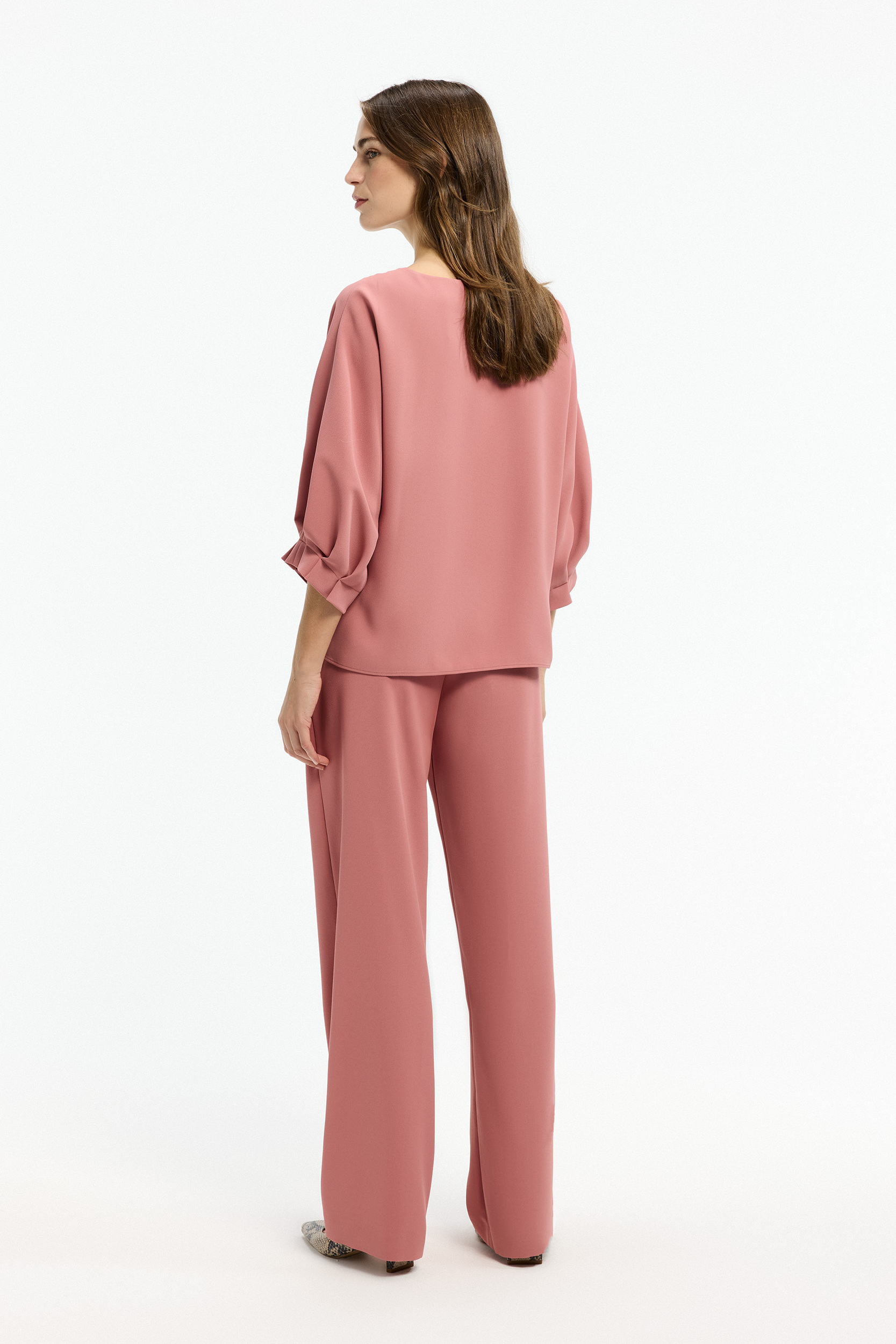 Damesblouse met elegant plooidetail