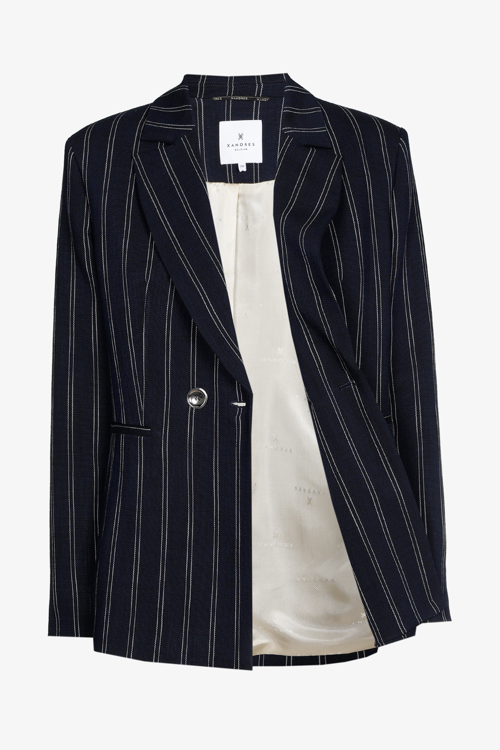 Blazer met elegante krijtstrepen