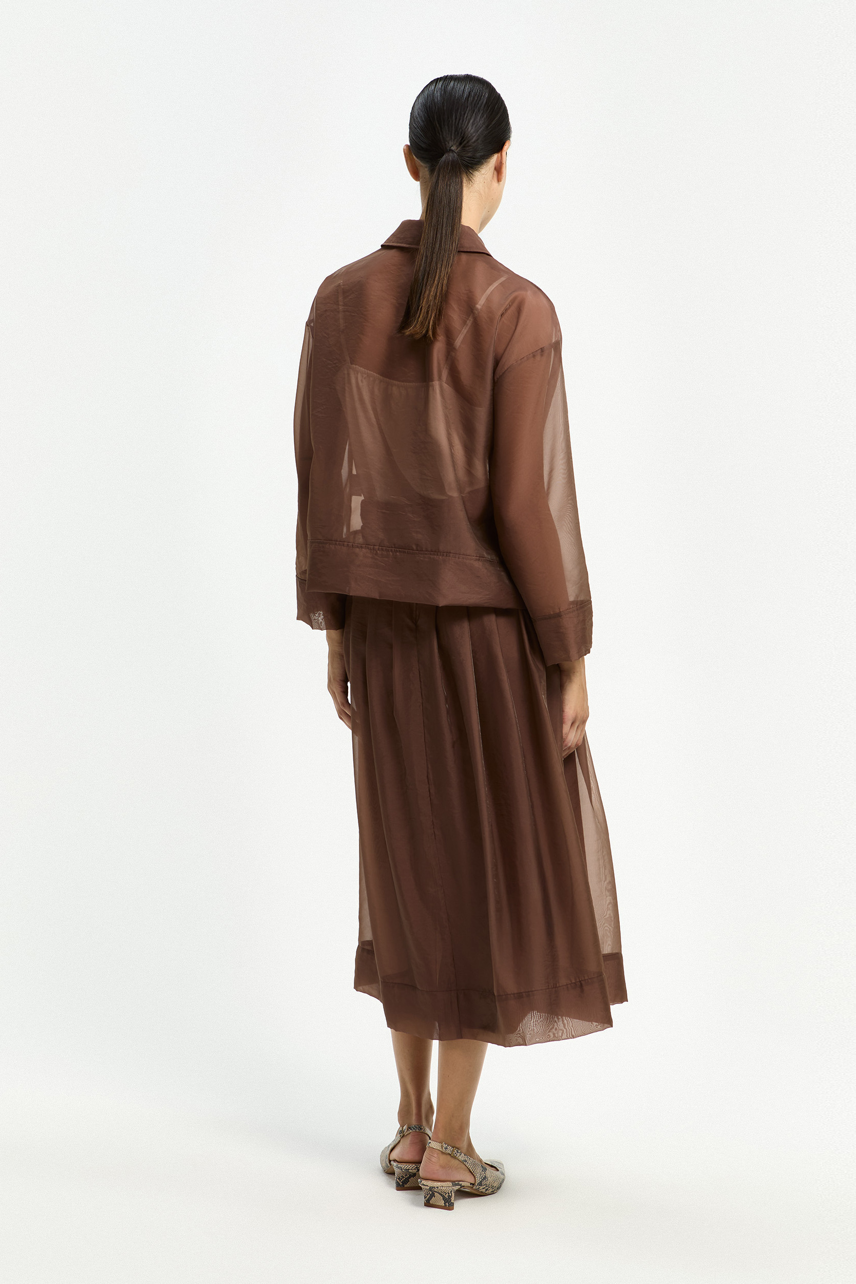 Festliche Organzabluse