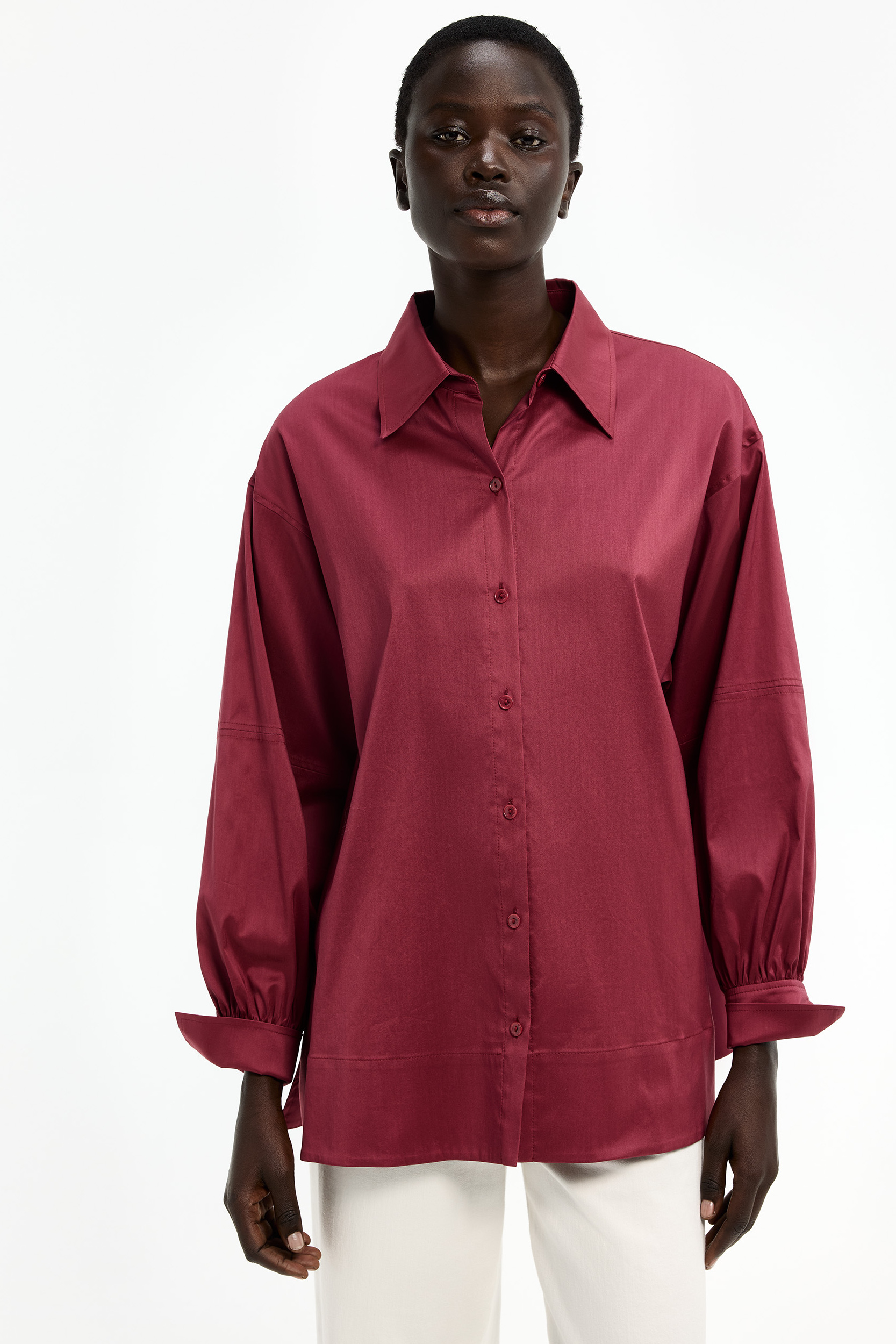 Tunikabluse mit weiten Ärmeln