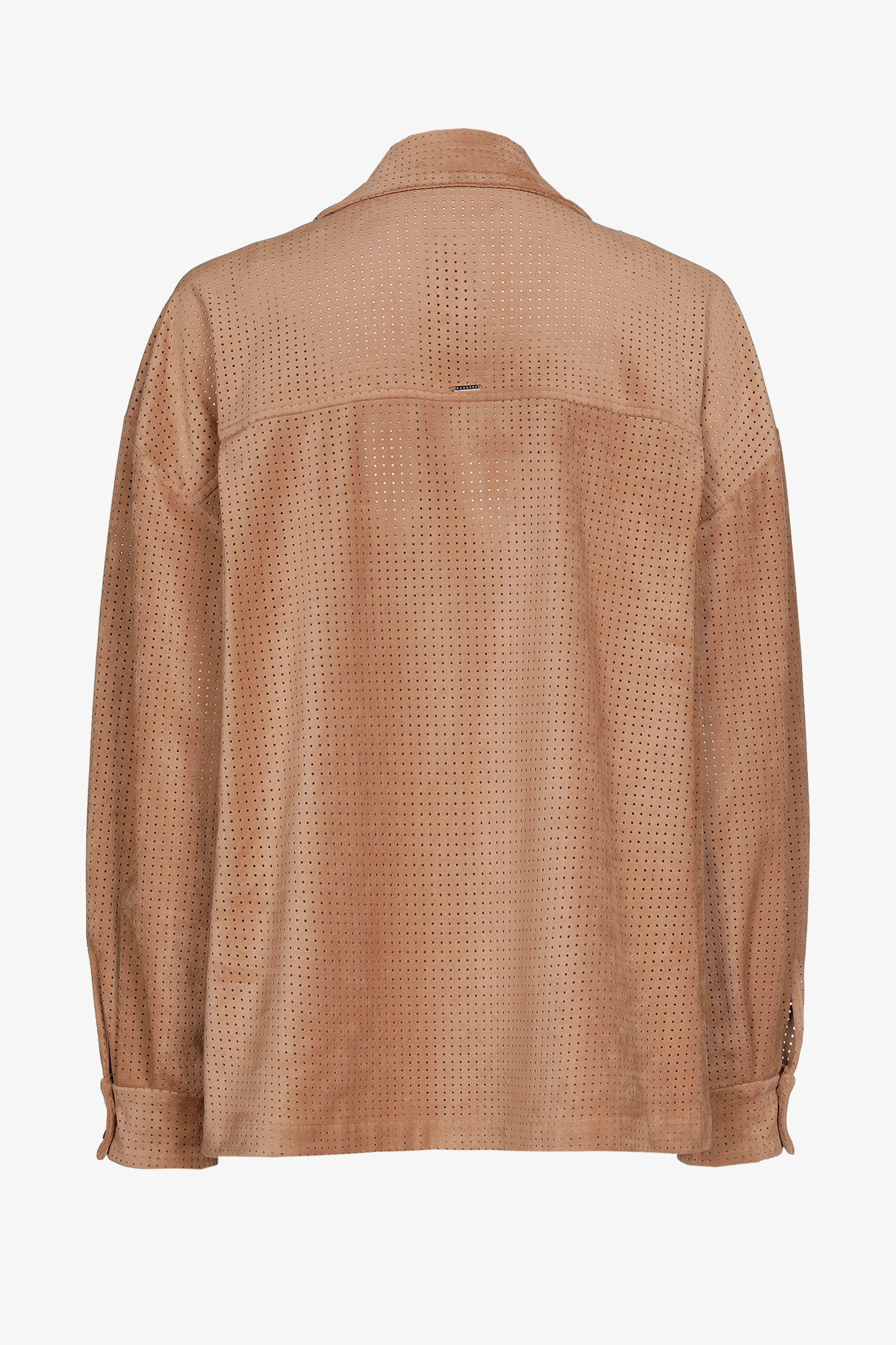 Overhemd in faux suède