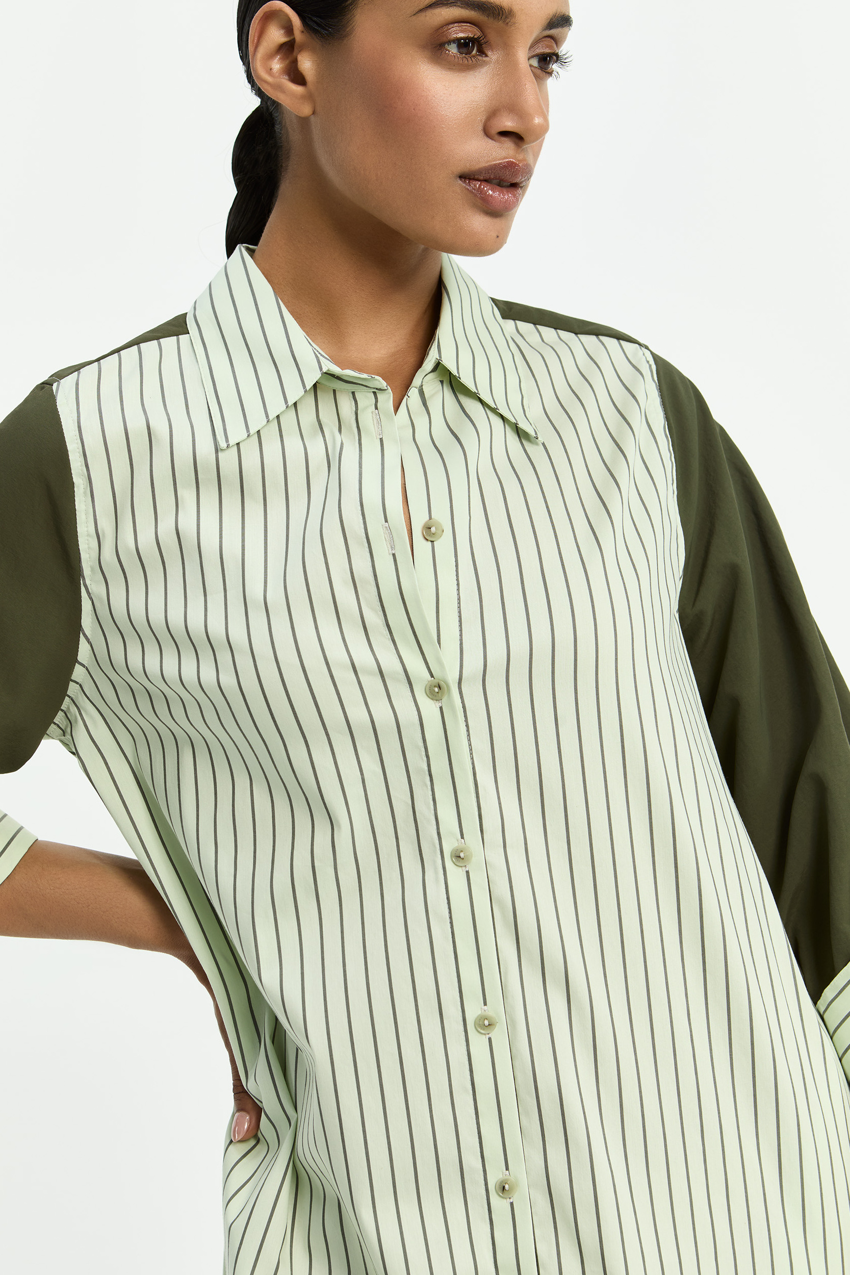 Playful shirt dress
