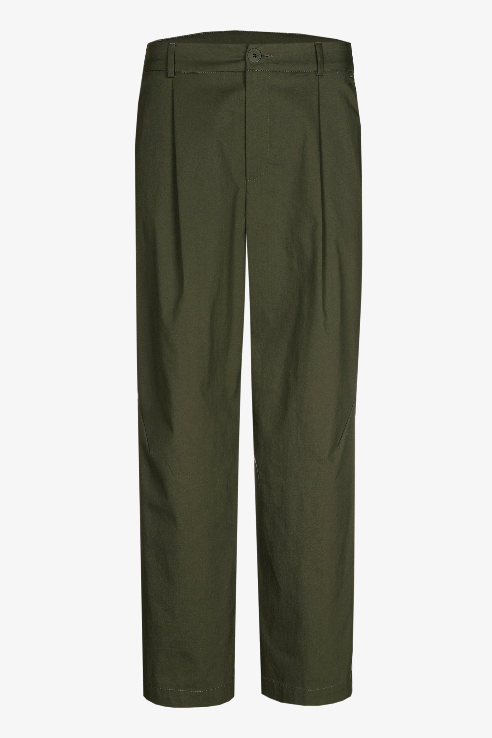 Pantalon contemporain à plis 