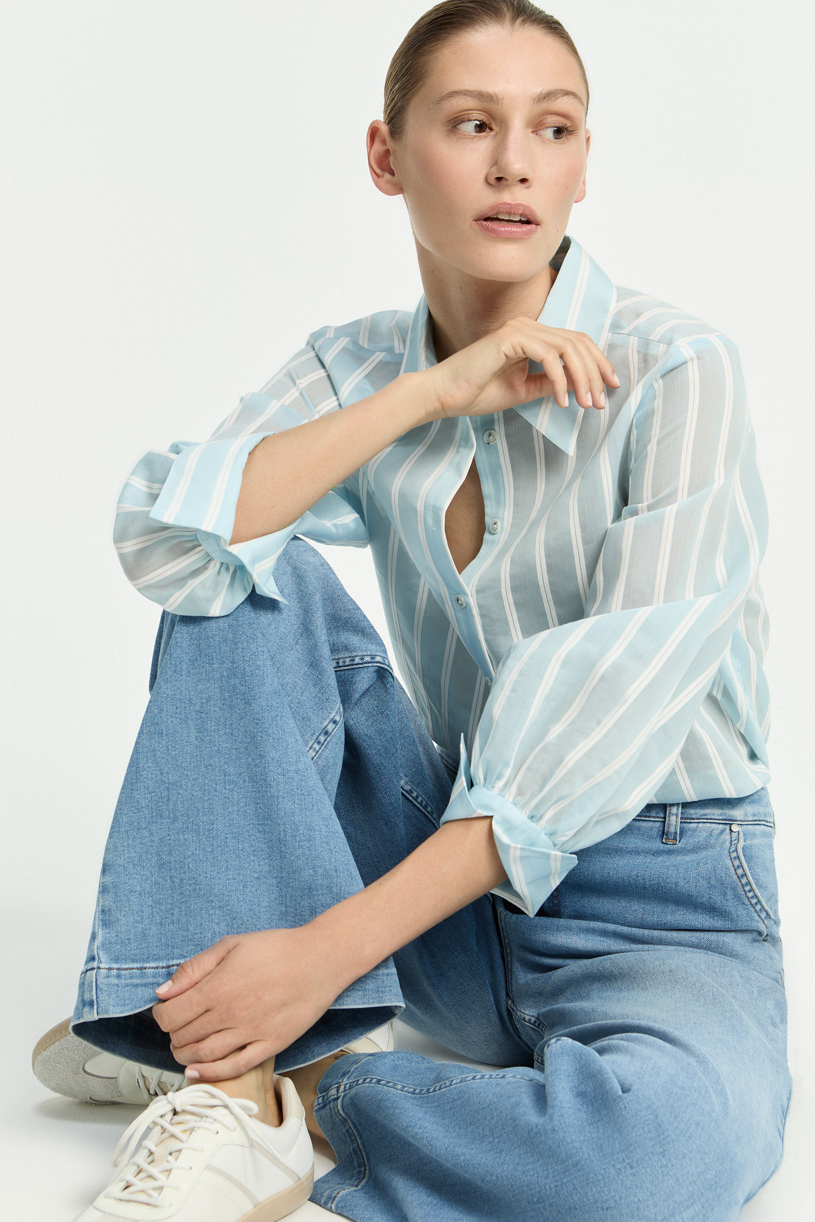 Chemisier rayé féminin