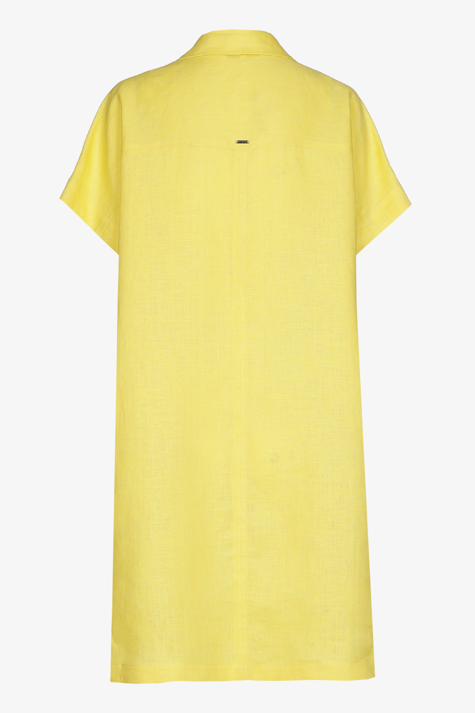 Linnen jurk met korte mouwen