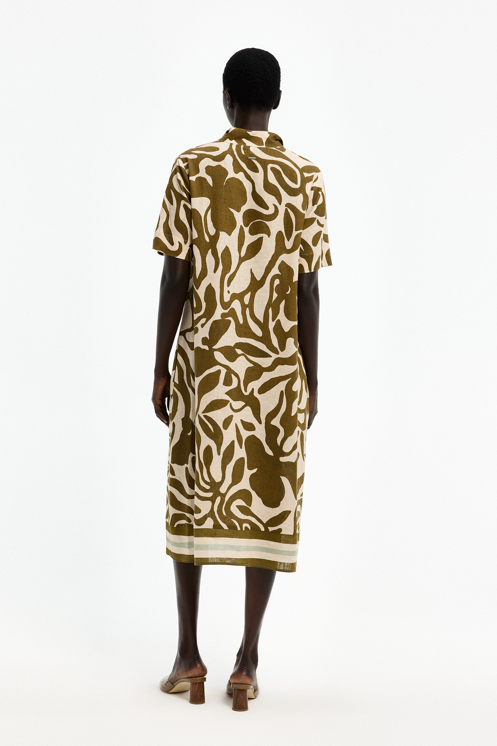 Dress with organic pattern