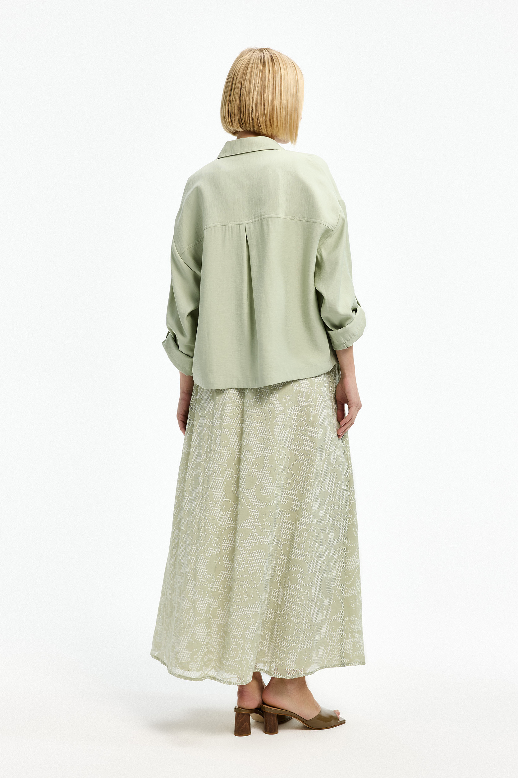 Overhemd met opgestikte zakken