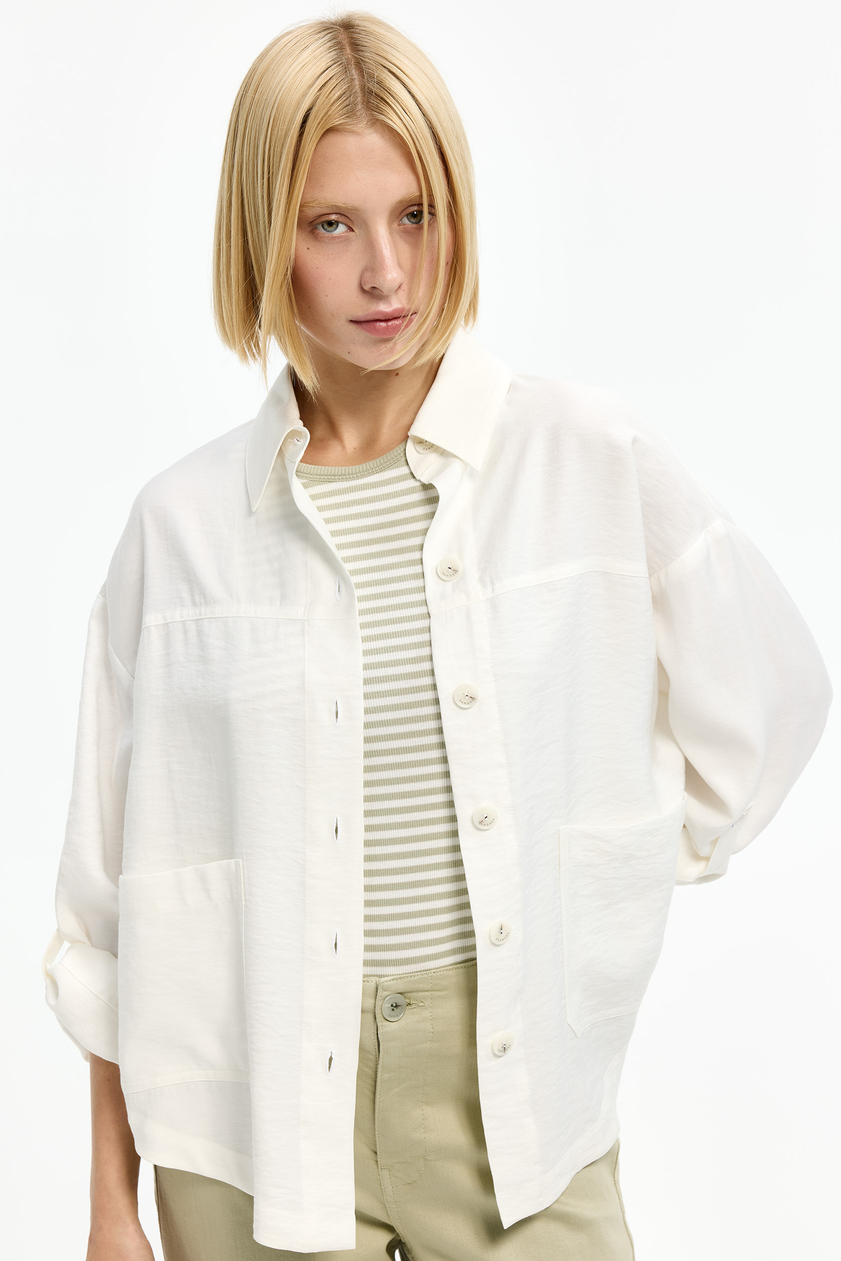 Hemd met opgestikte zakken