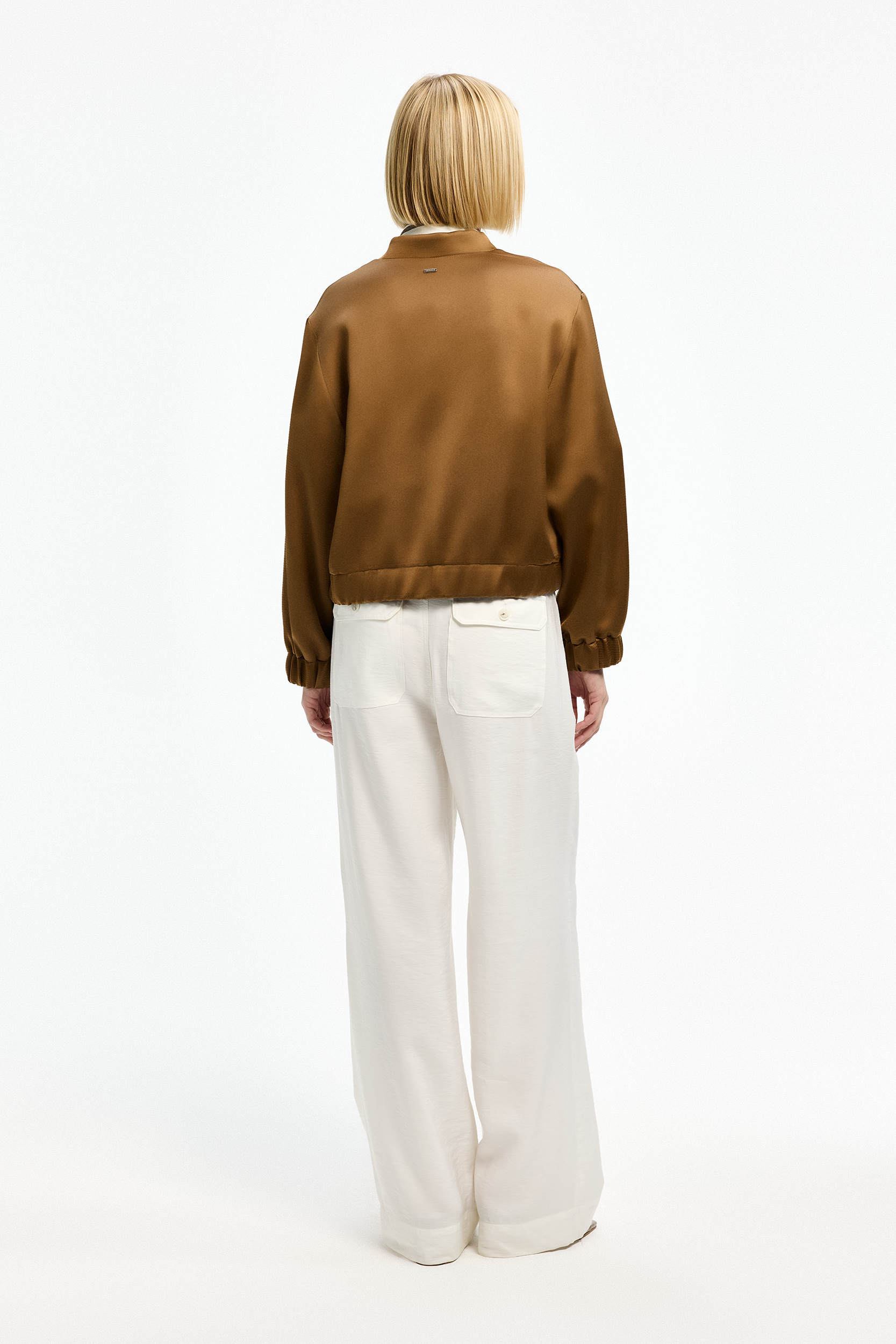 Satin-Bomberjacke