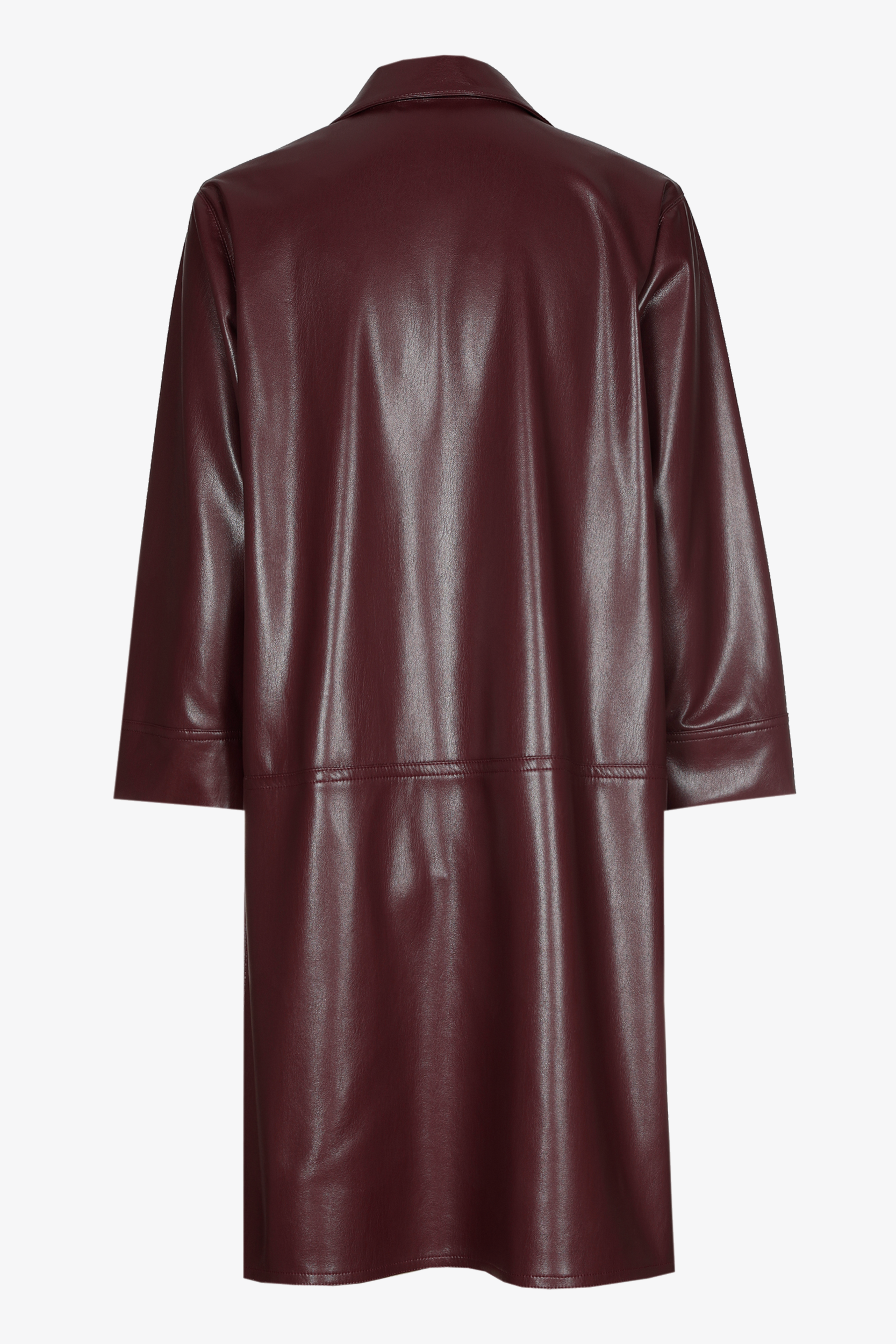 Faux leather jurk
