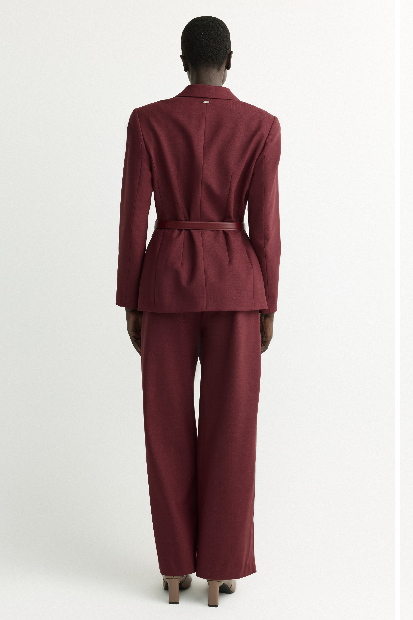 Smart trousers with pleated detail