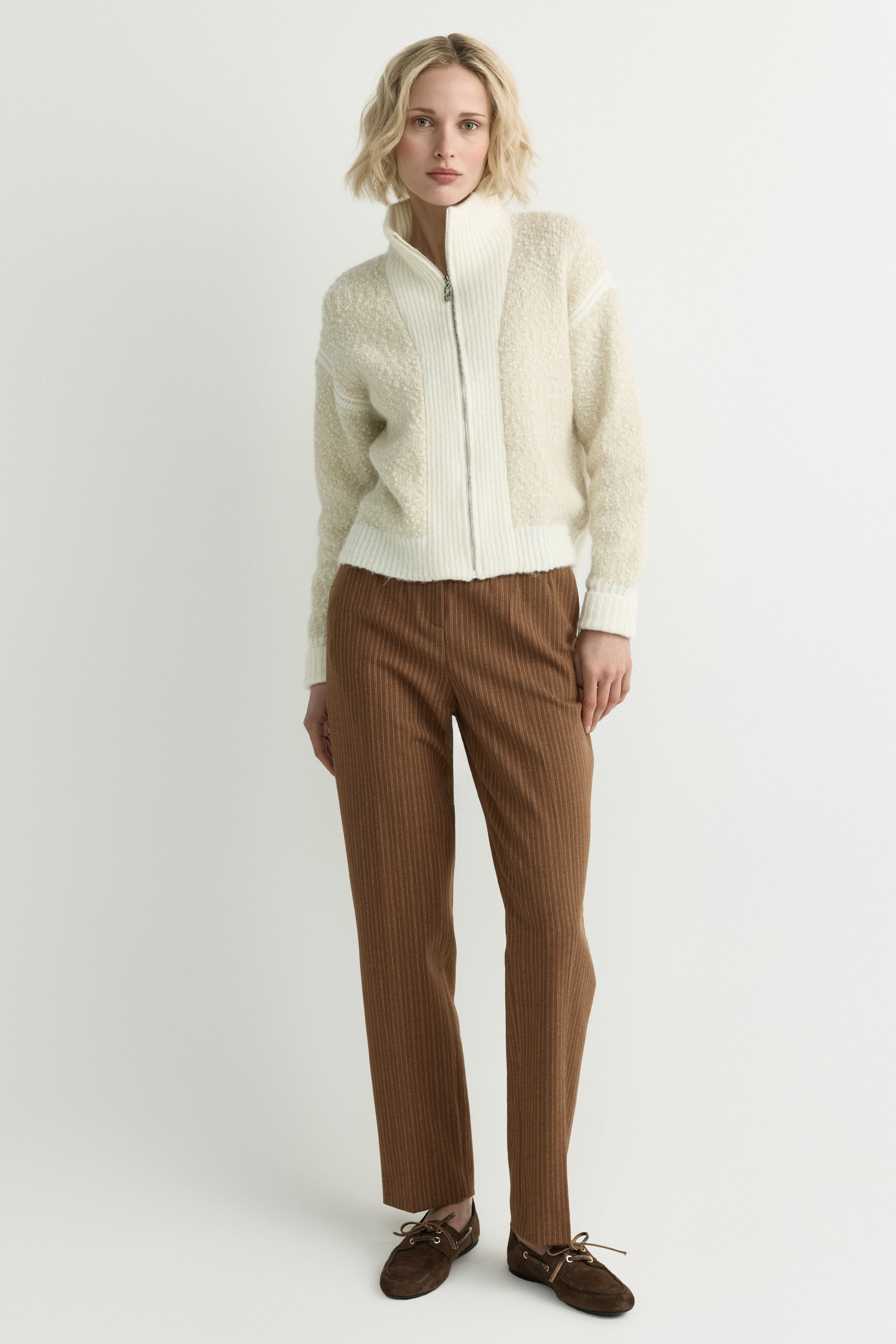 Striped trousers