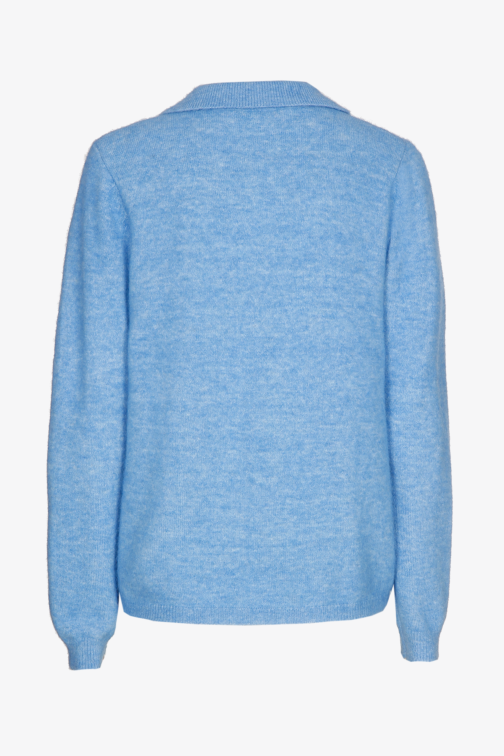 Polo jumper in alpaca blend