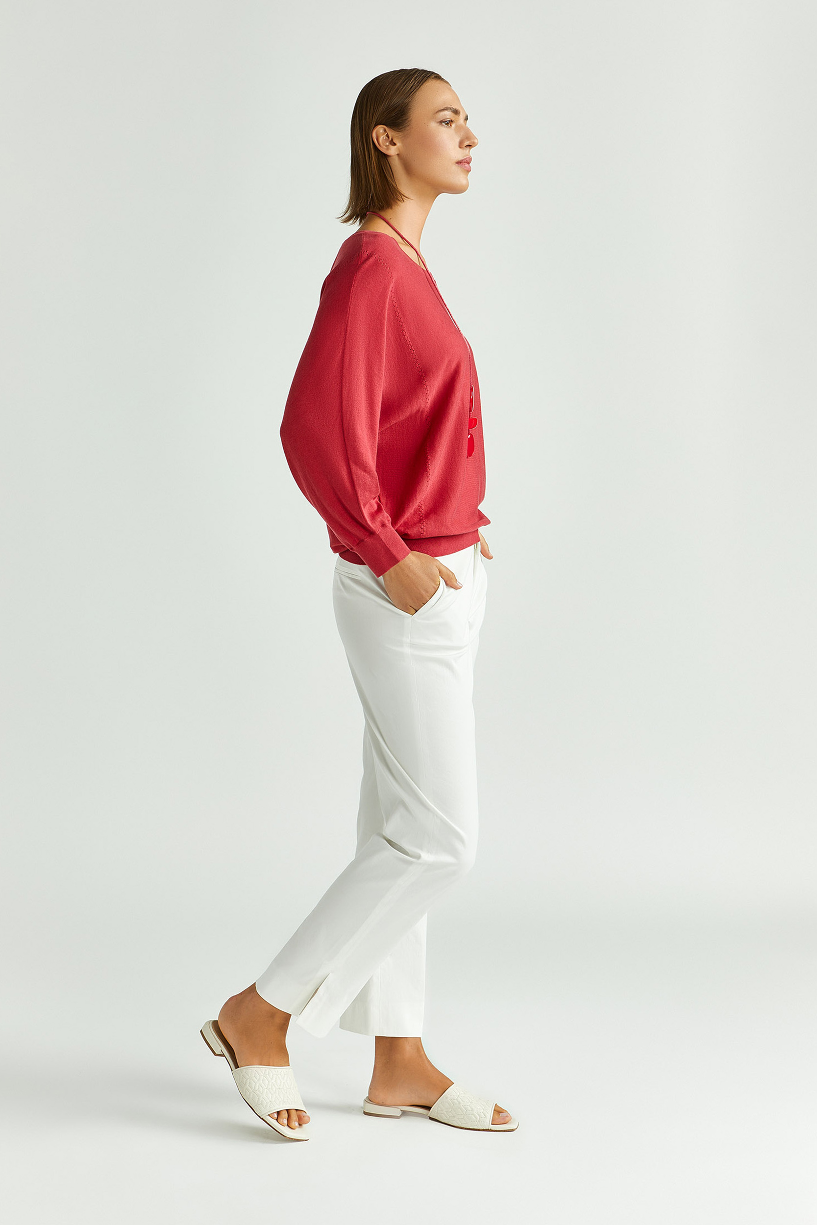 Zomerse pull met zijde