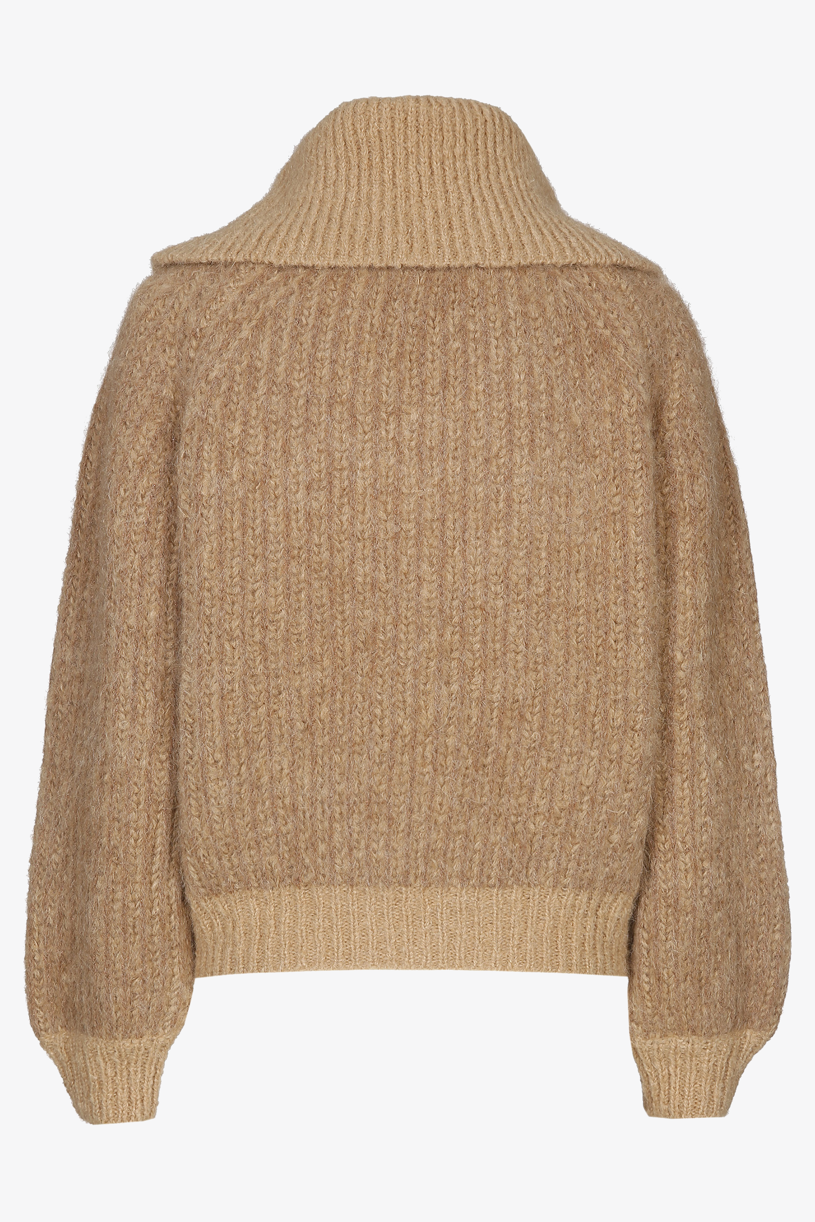 Wool blend collared jumper