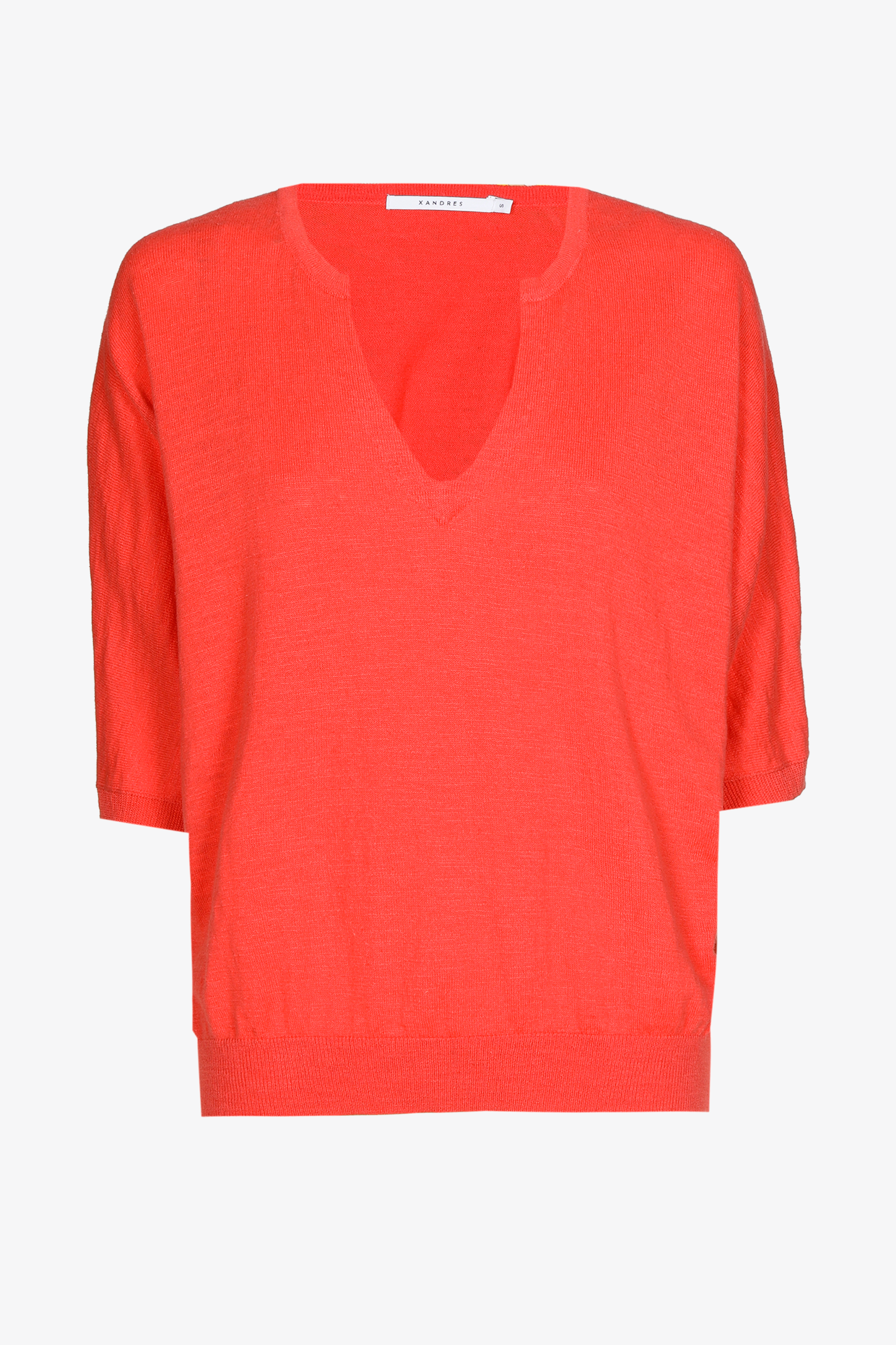 Petit pull en coton et en lin