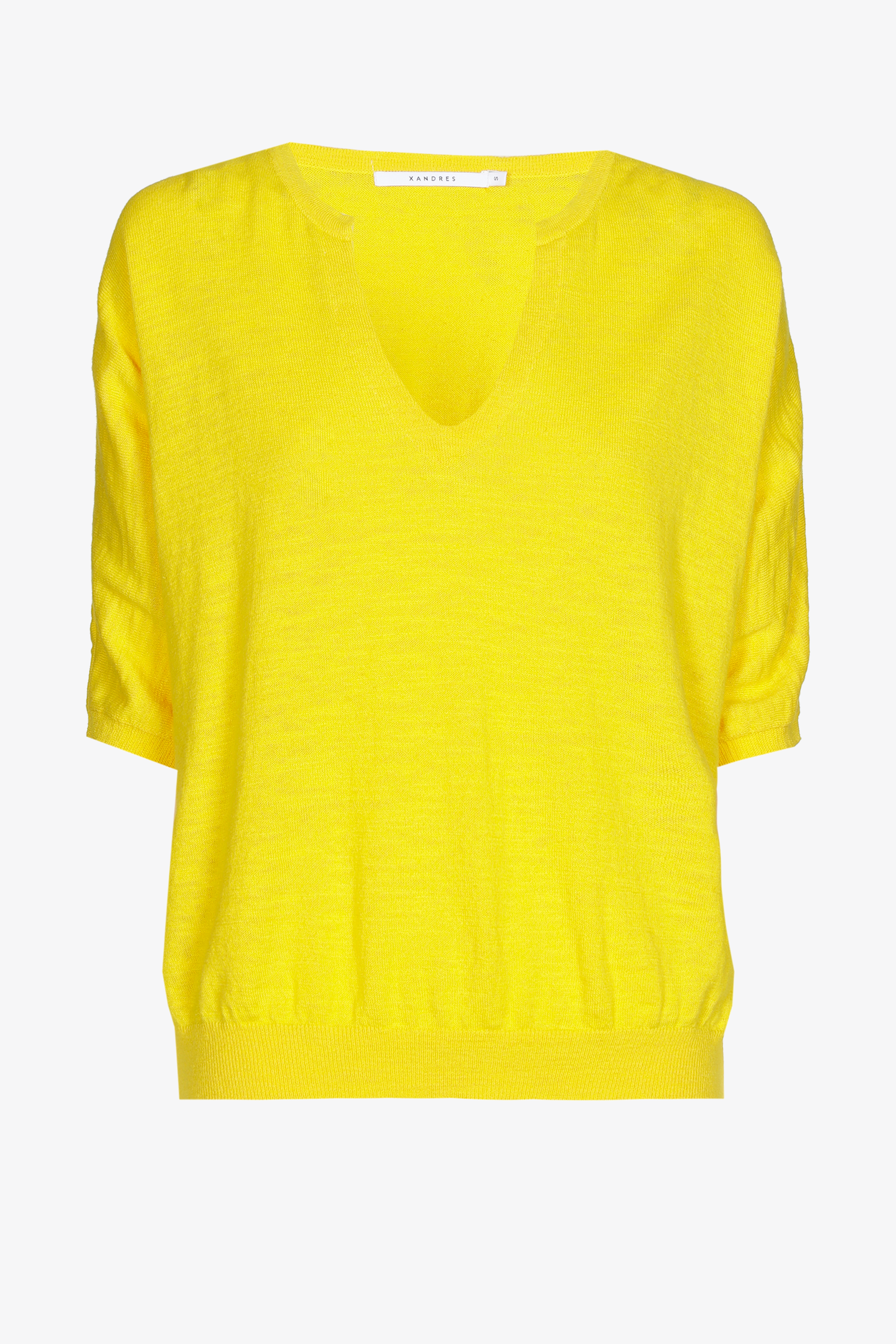 Petit pull en coton et en lin