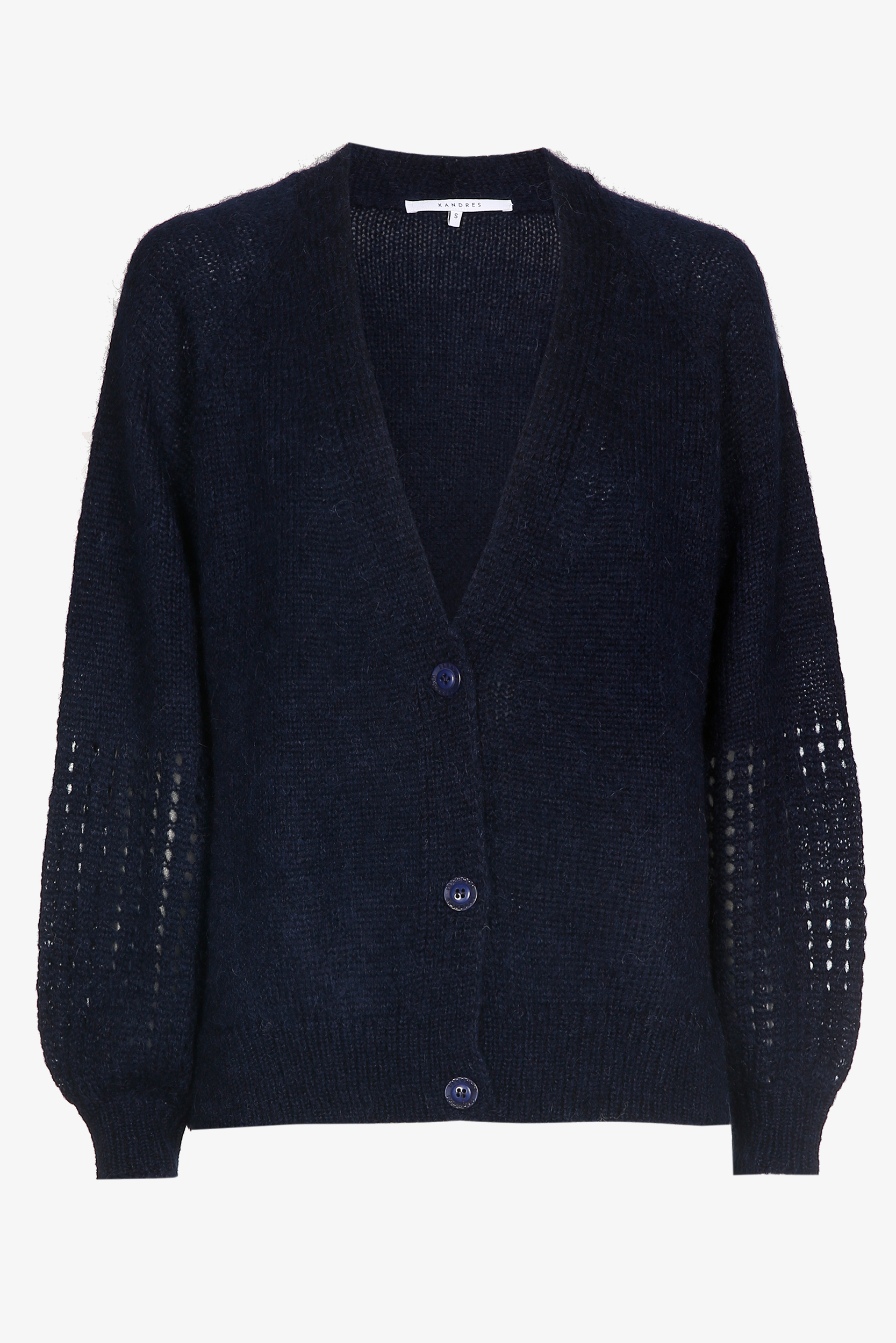 Long gilet with buttons