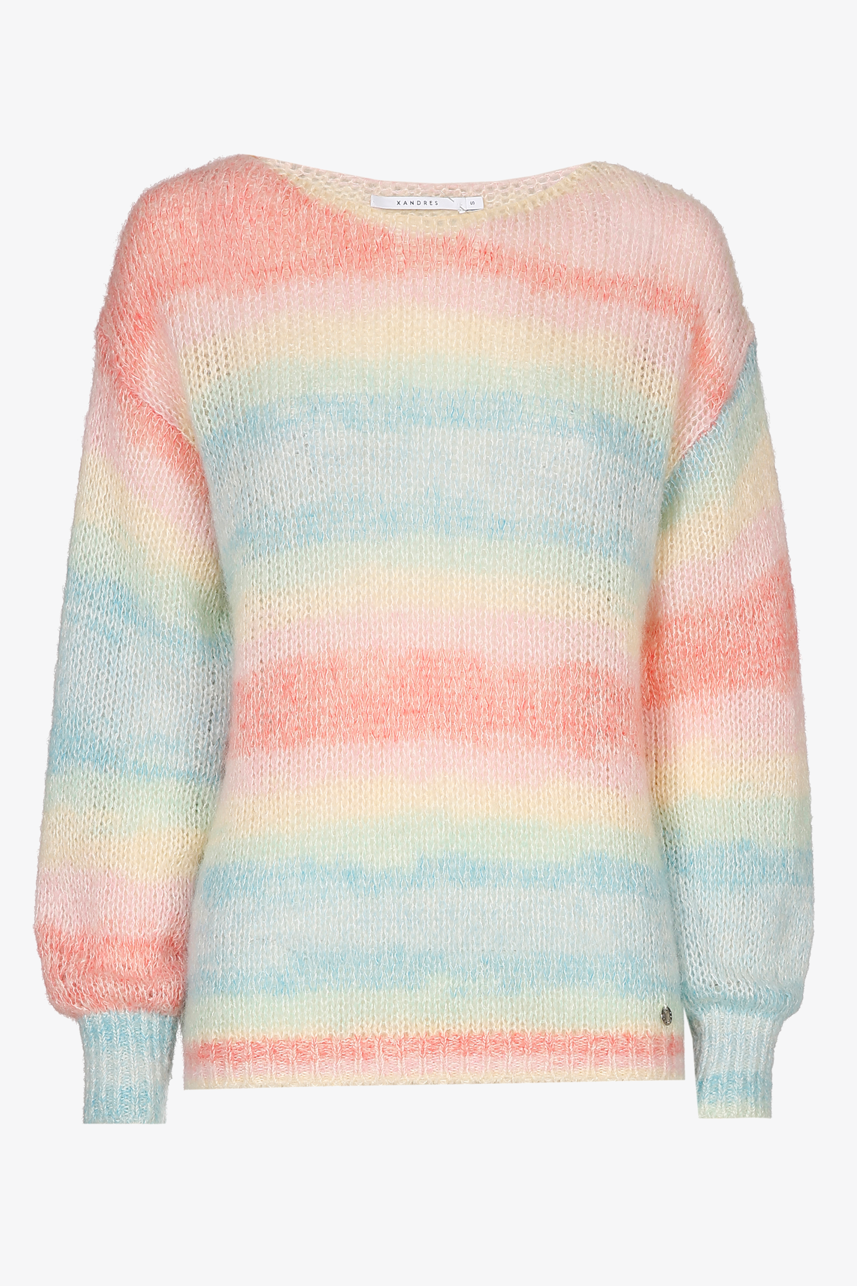 Wool blend jumper with round neck