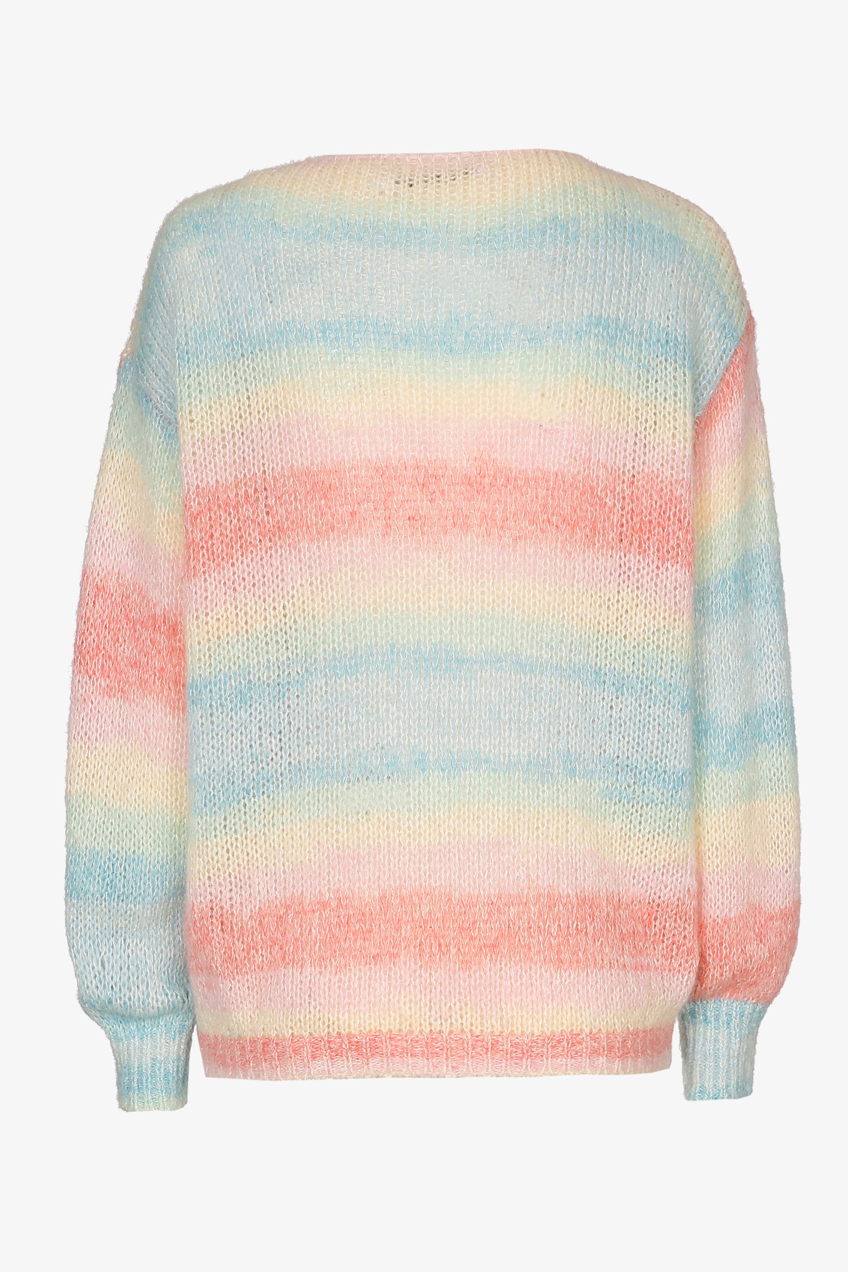 Wool blend jumper with round neck
