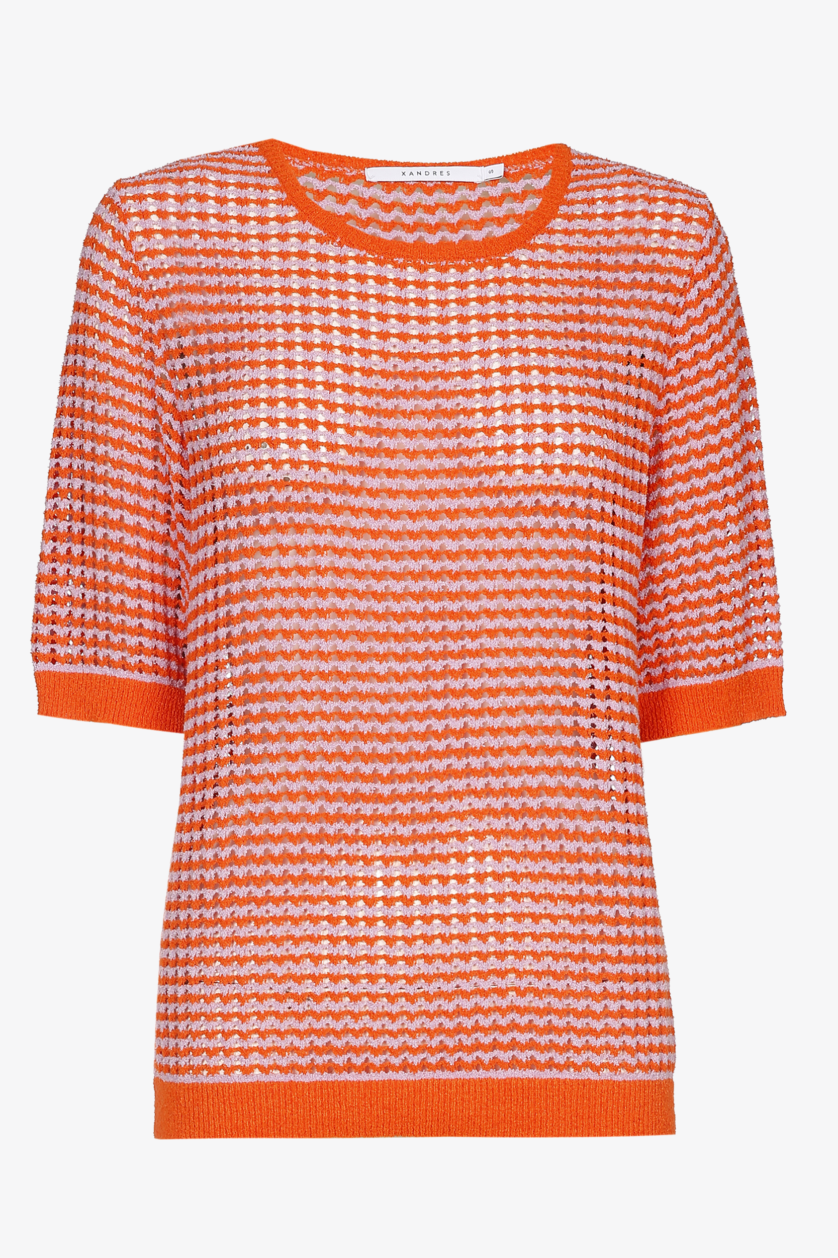 Ajour jumper in terrycloth