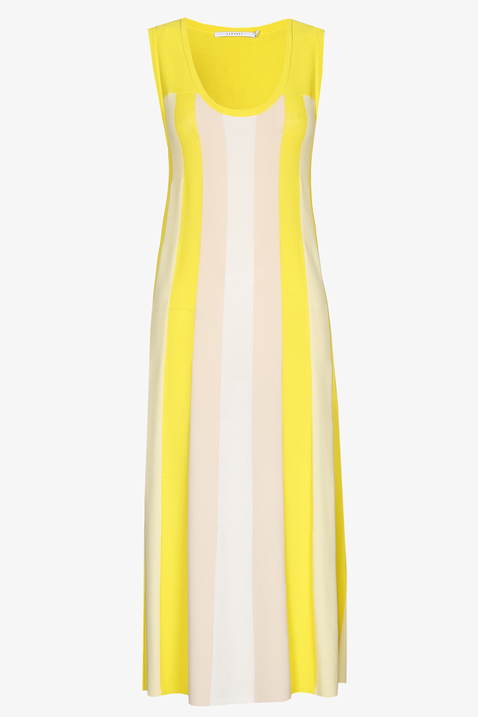 A-line dress with stripes