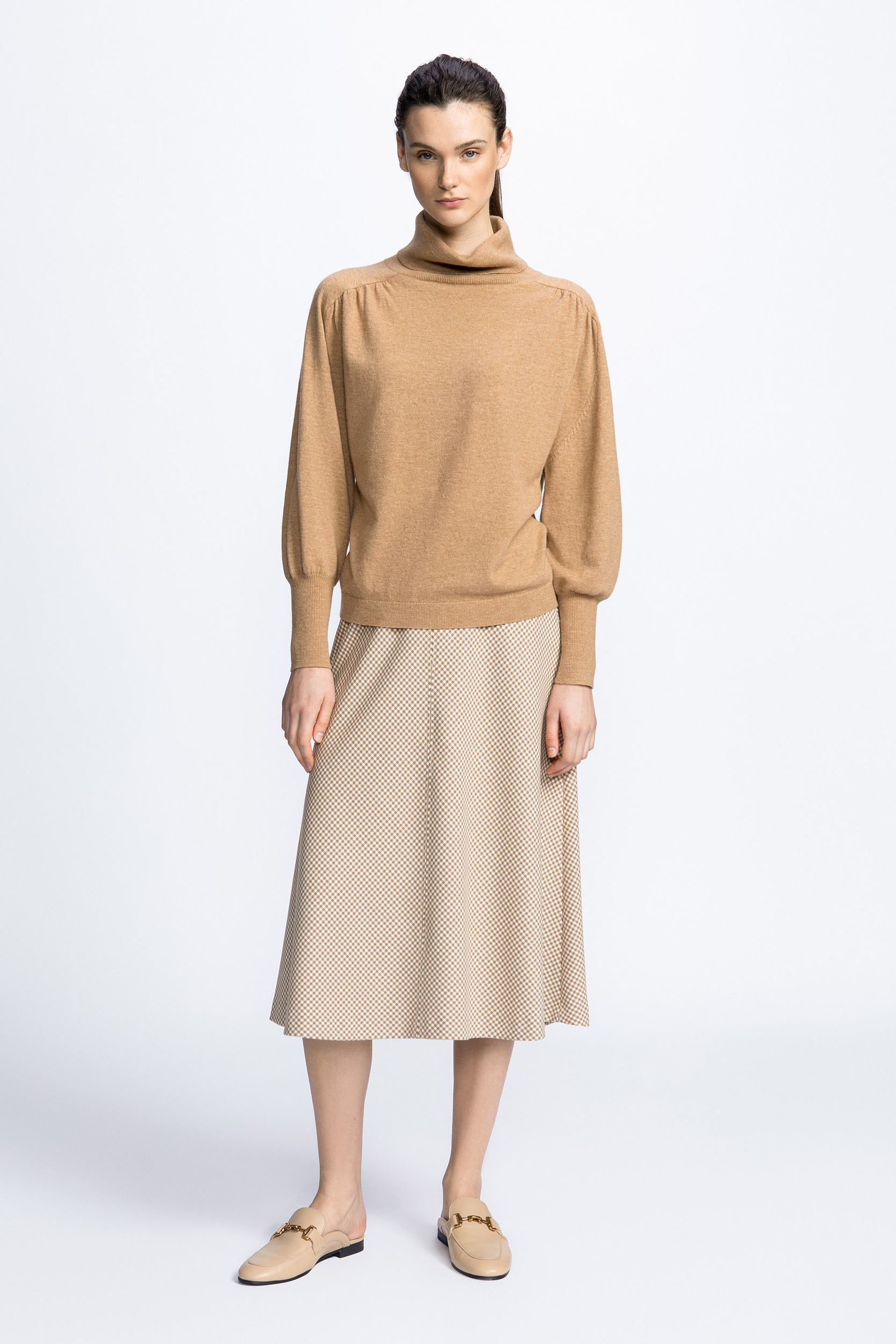 Turtleneck in cashmere blend