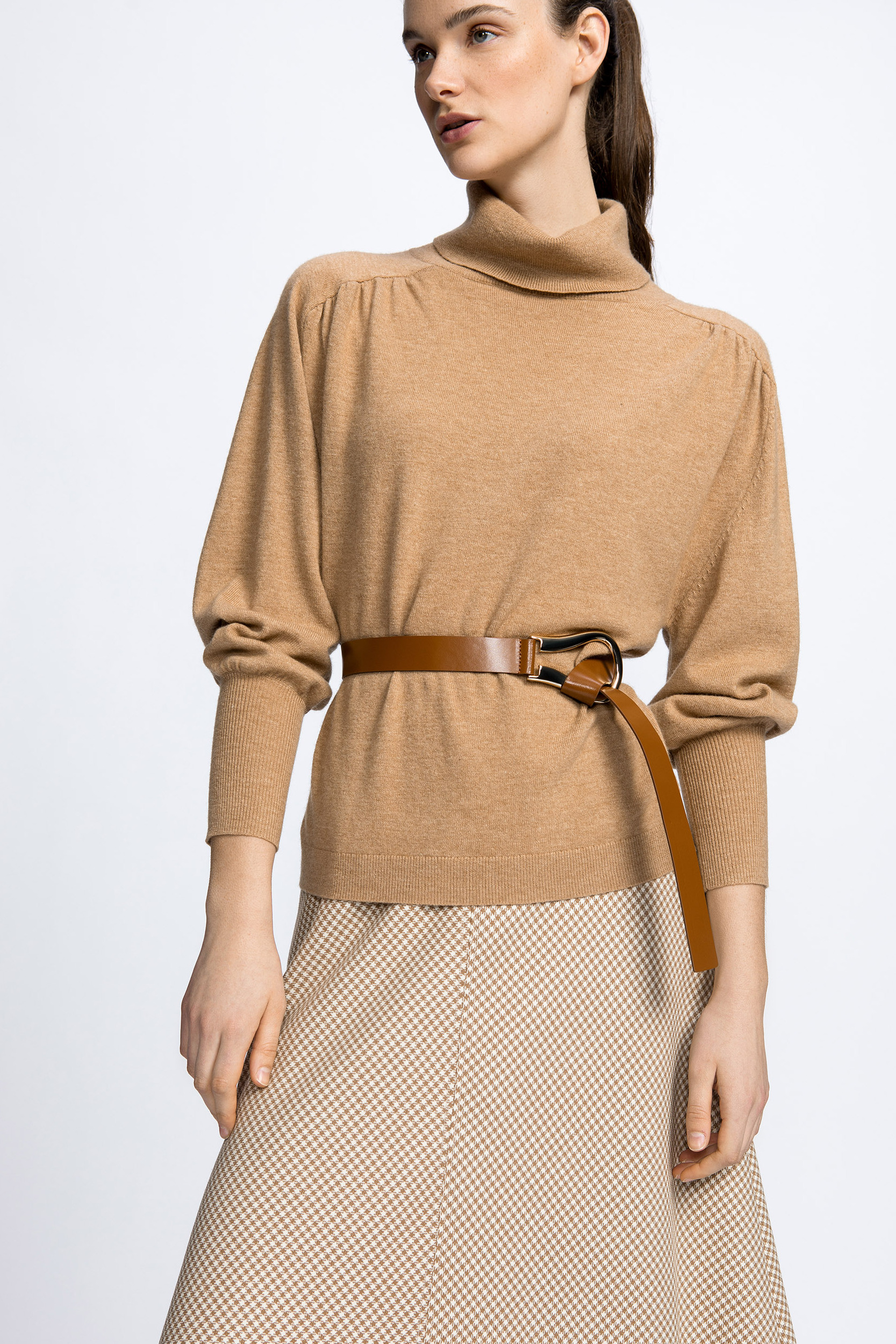 Turtleneck in cashmere blend