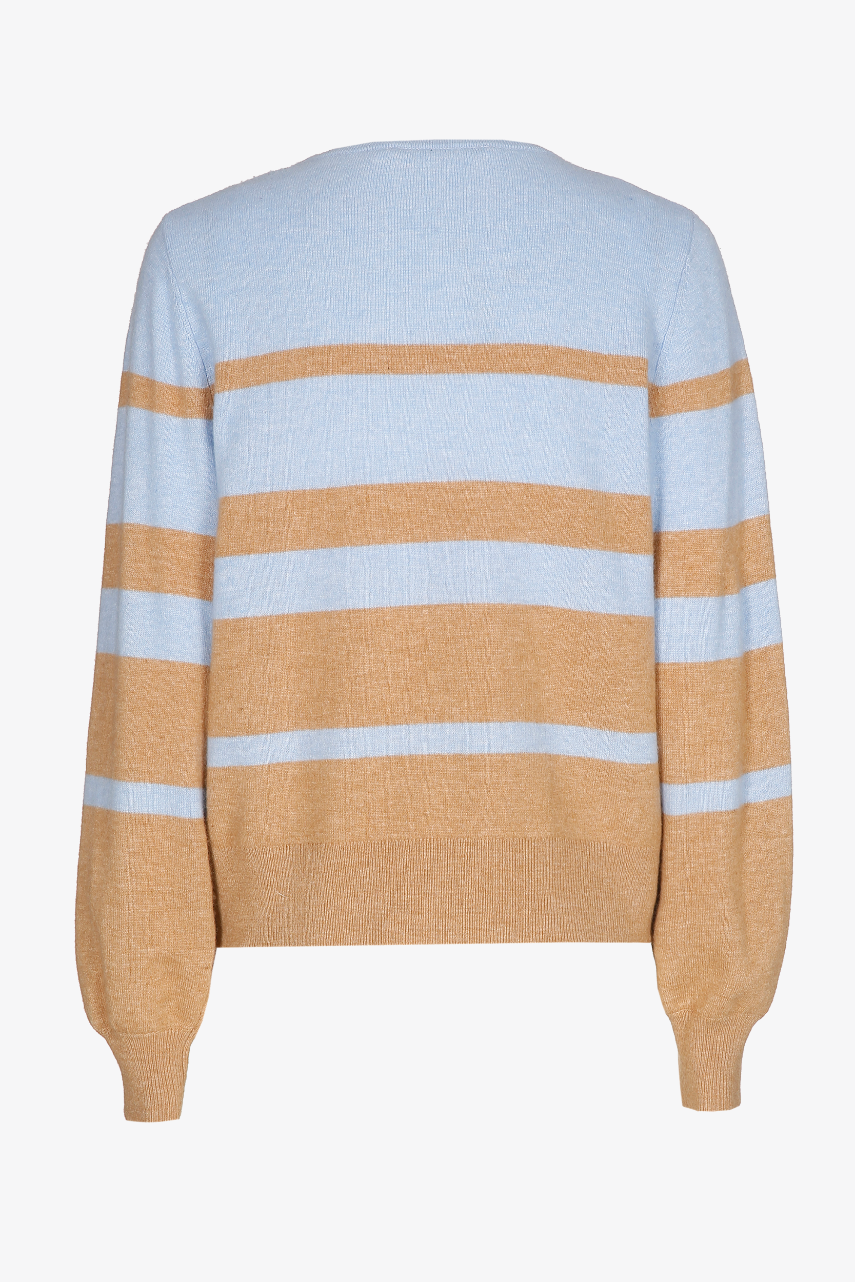 Pull rayé en mélange de cachemire