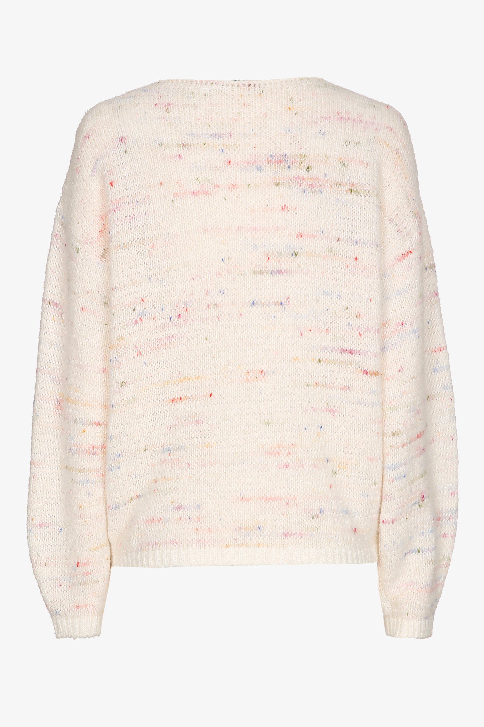 Pull multicolore en laine d’alpaga
