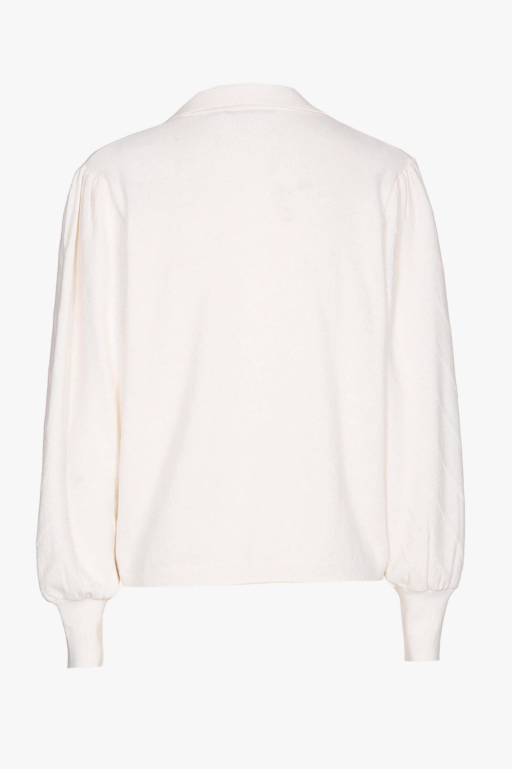Pullover with polo collar