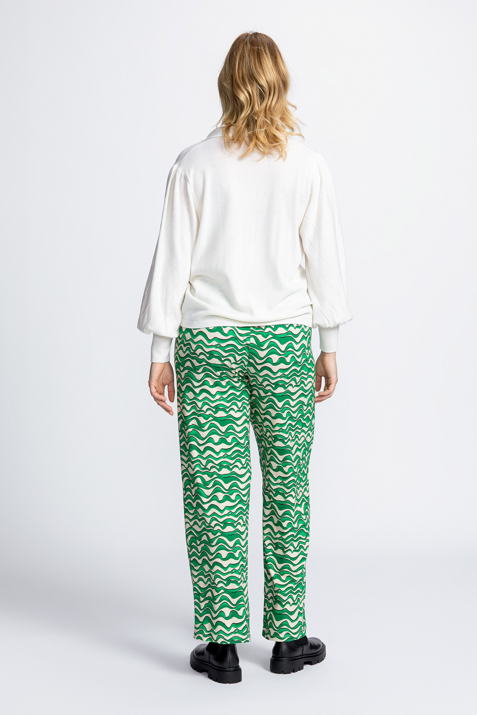 Pullover with polo collar