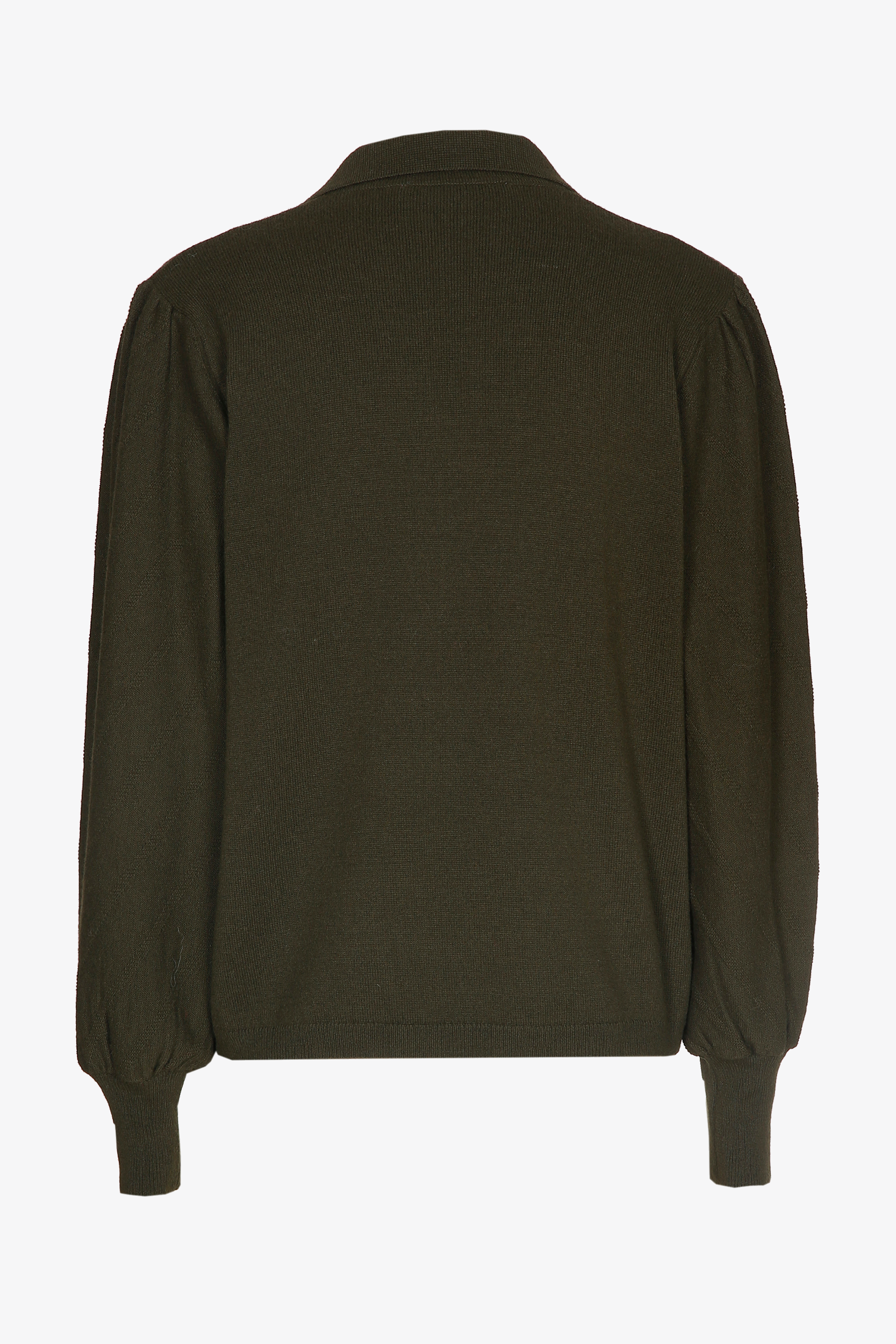 Pullover with polo collar