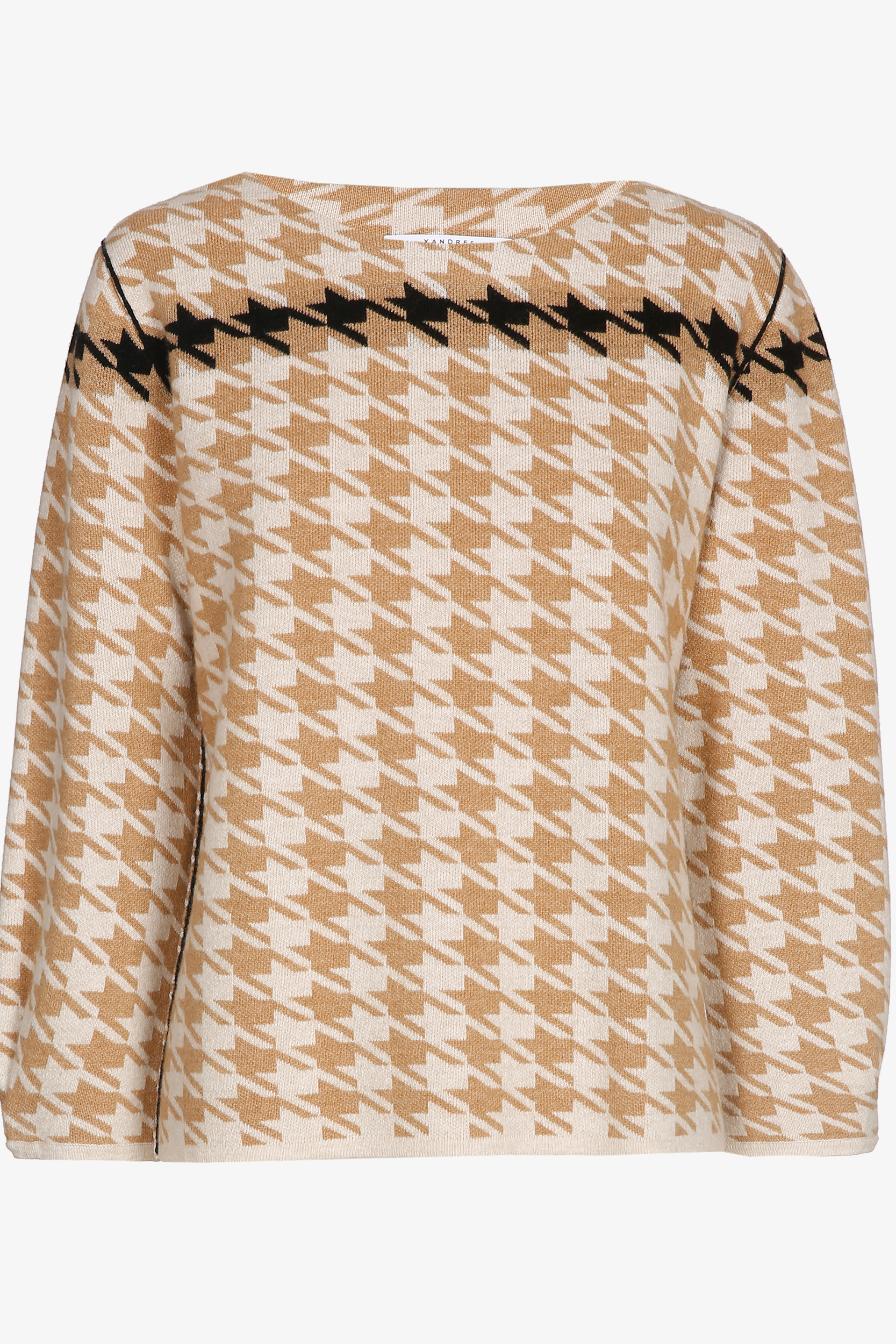 Pull à motif pied-de-poule