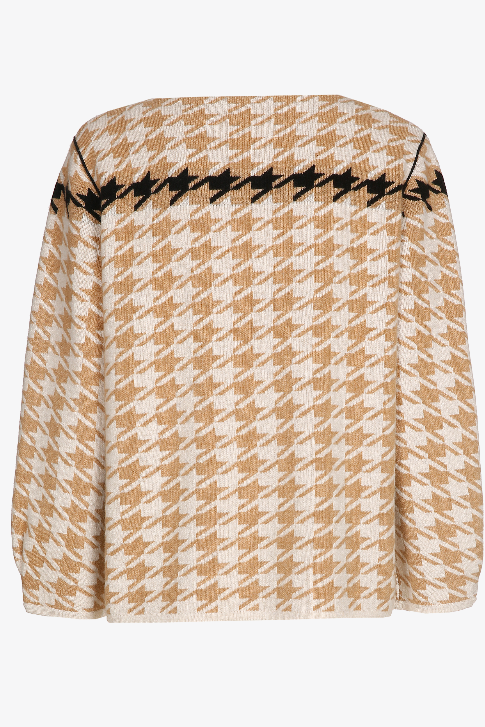 Pull à motif pied-de-poule