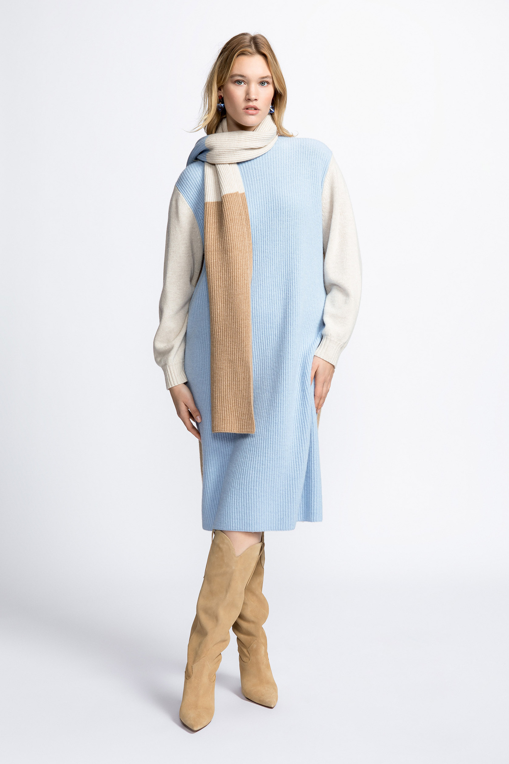 Kleid aus Kaschmir-Mix