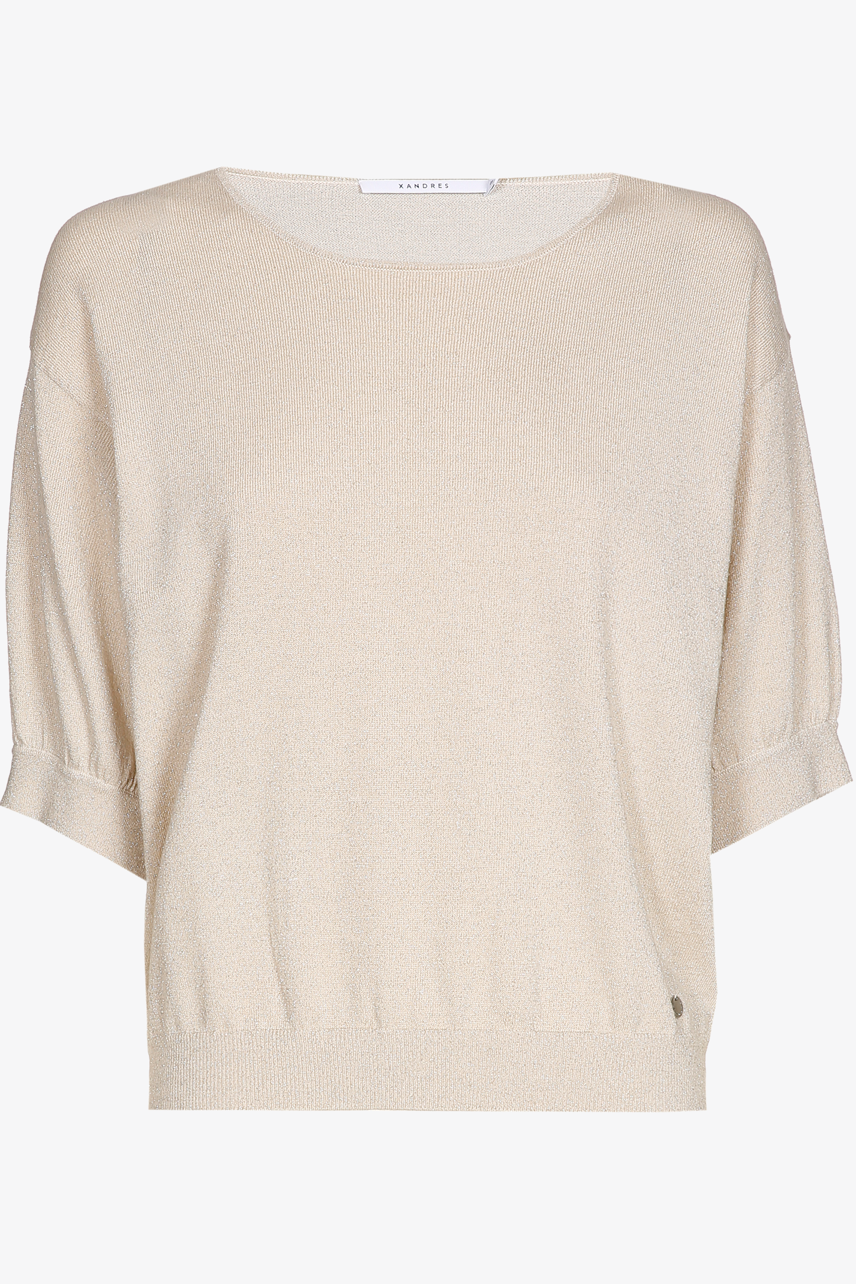 Pull à manches courtes agrémenté de lurex