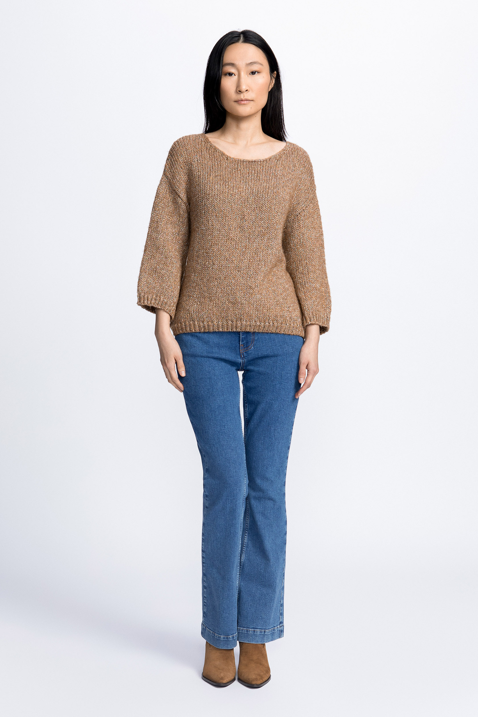 Strickpullover mit Lurex