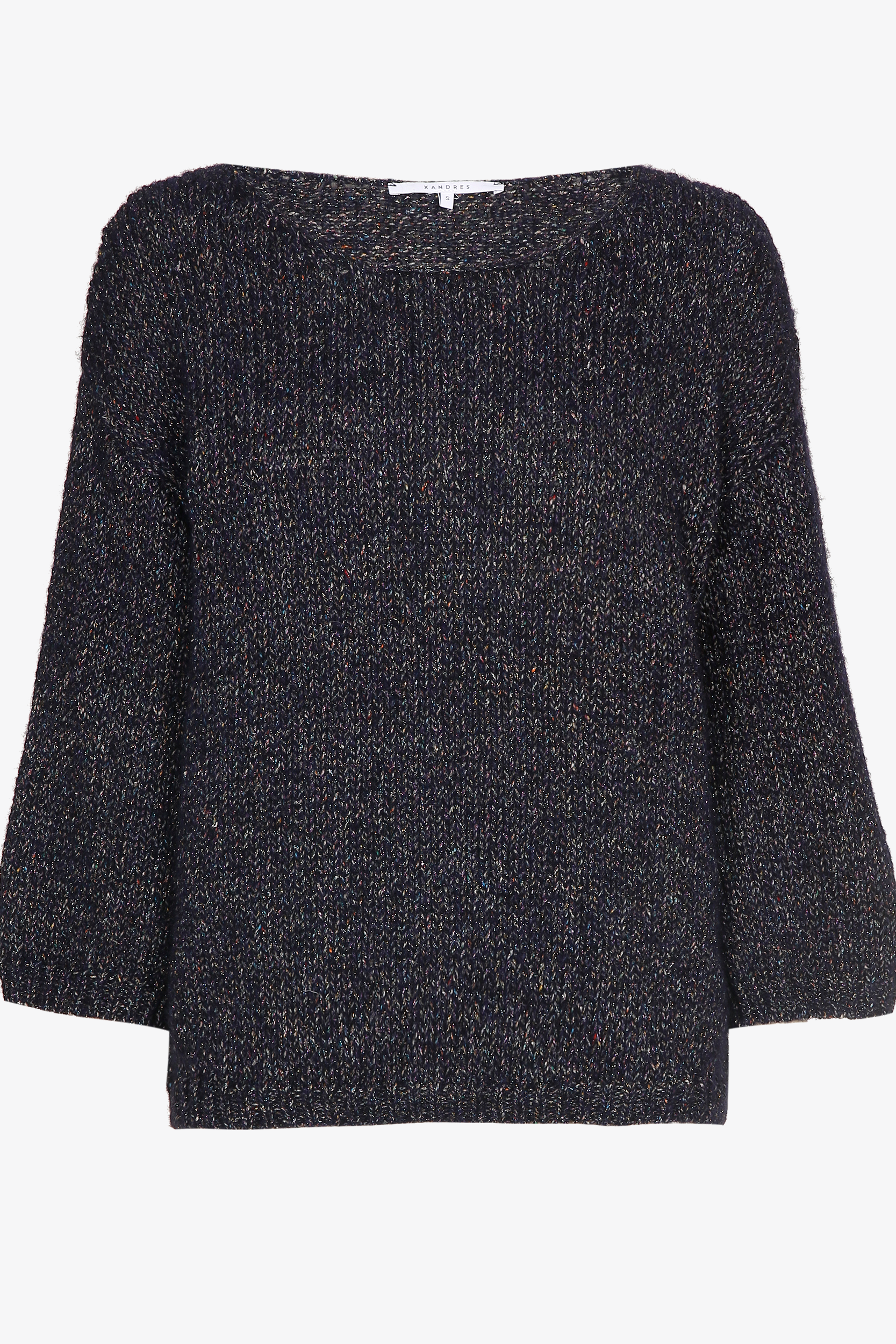 Pull tricoté contenant du lurex