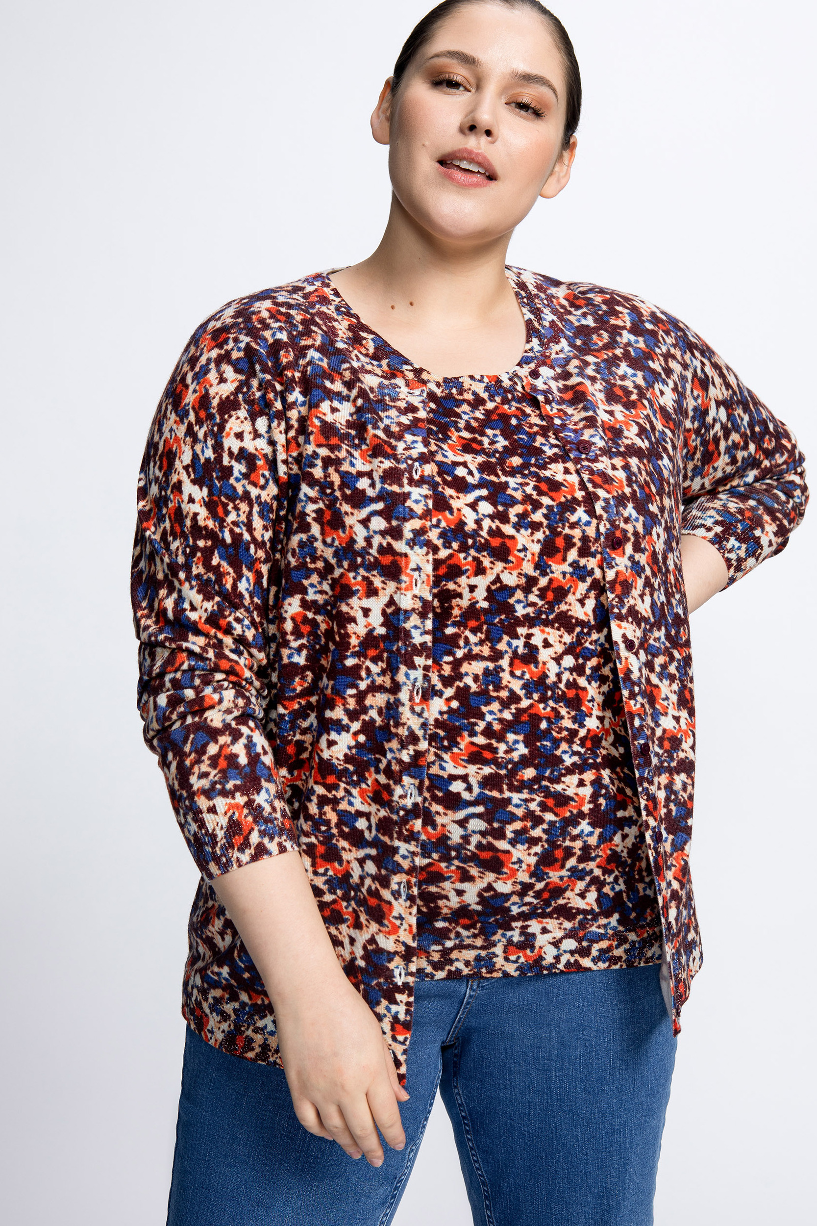 Gilet en laine avec motif