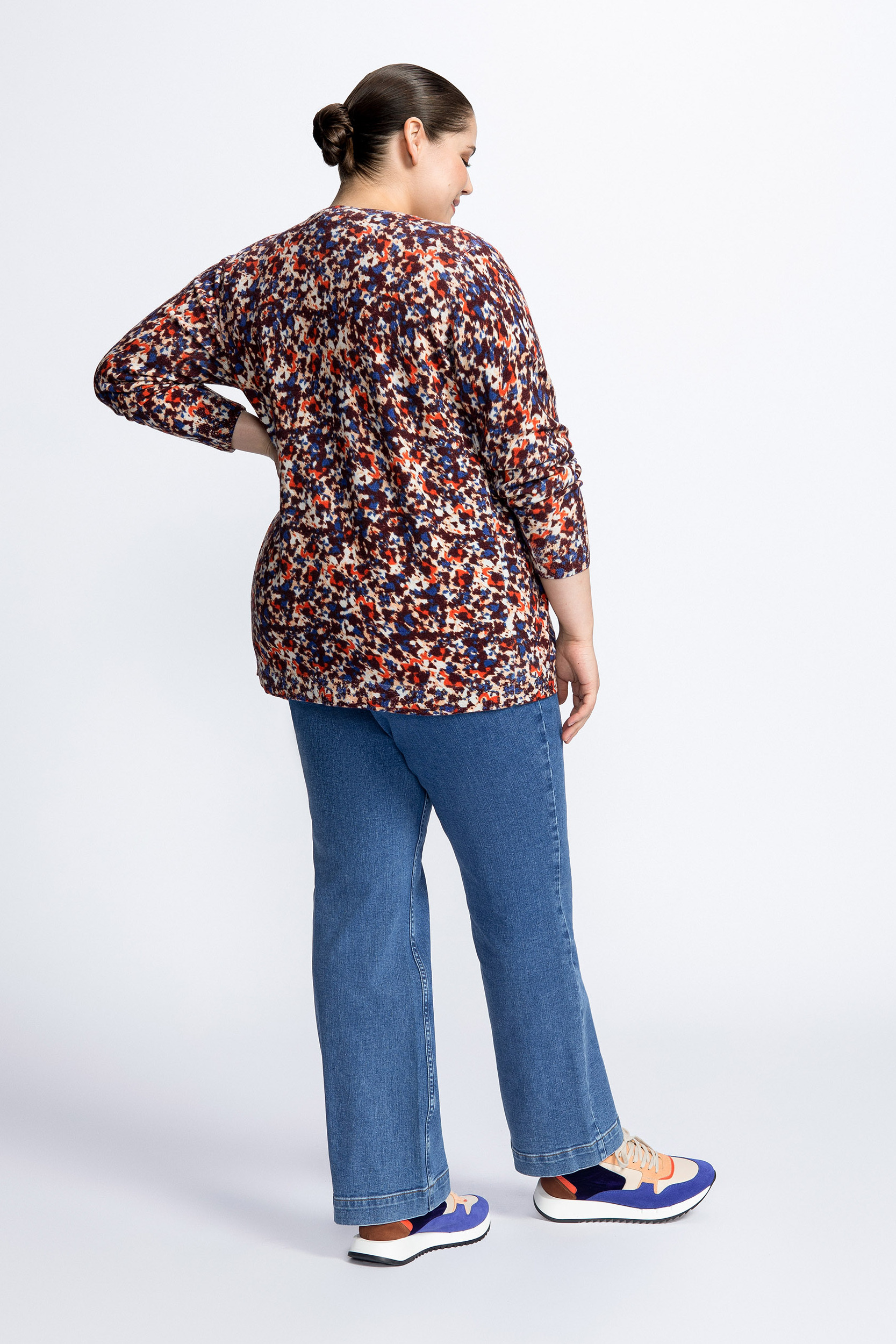 Gilet en laine avec motif
