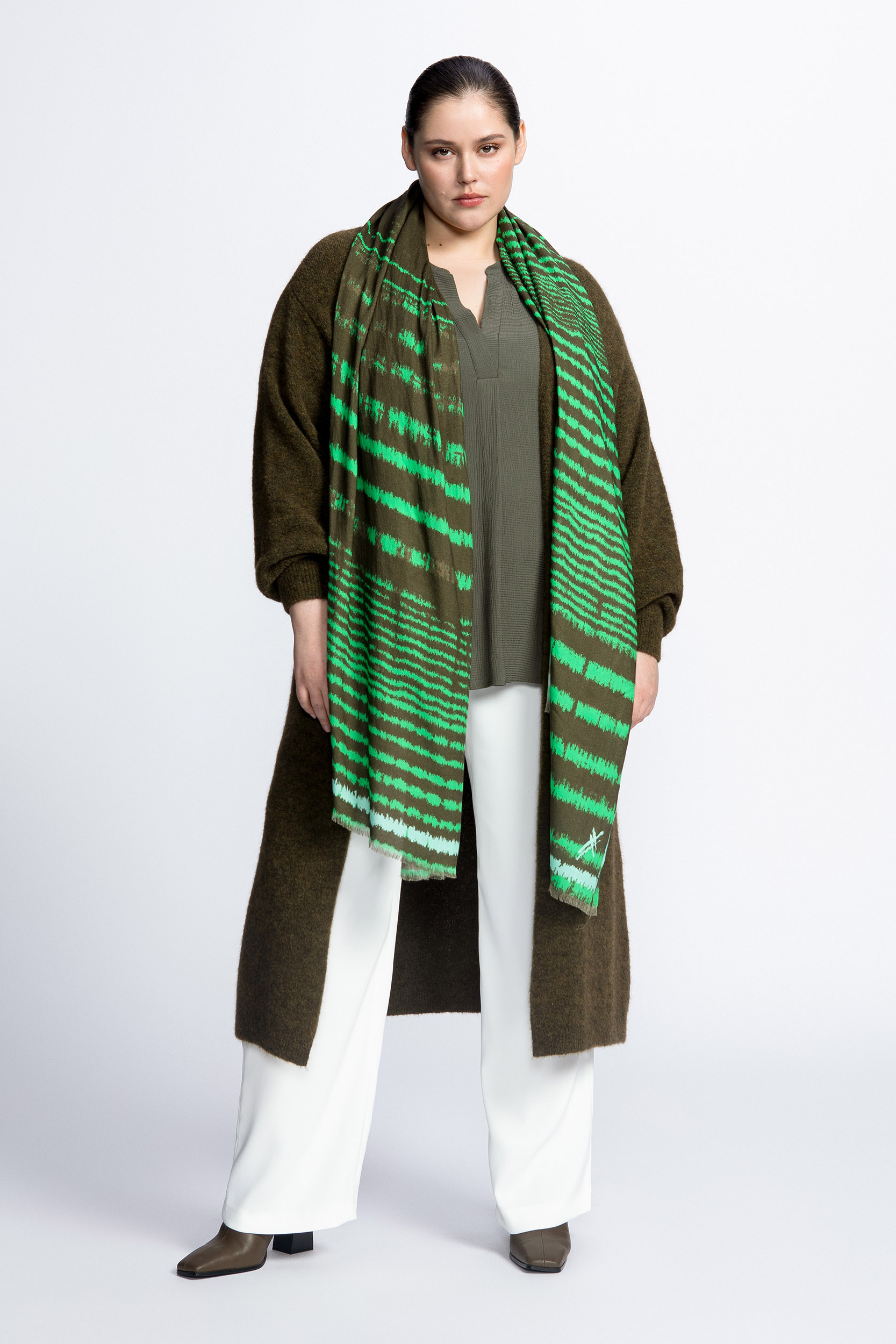 Gilet long en laine mérinos