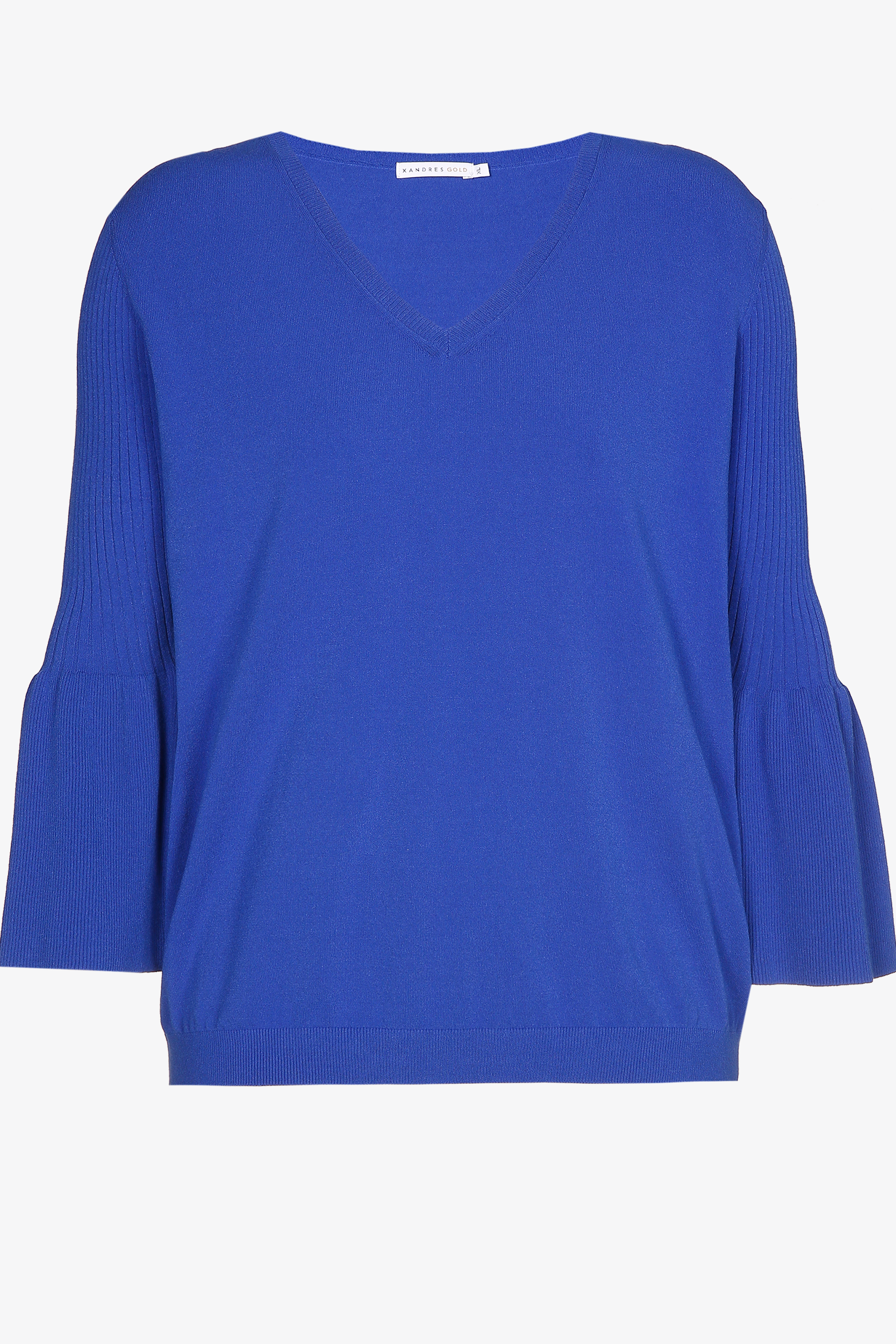 Pull avec manches à volant