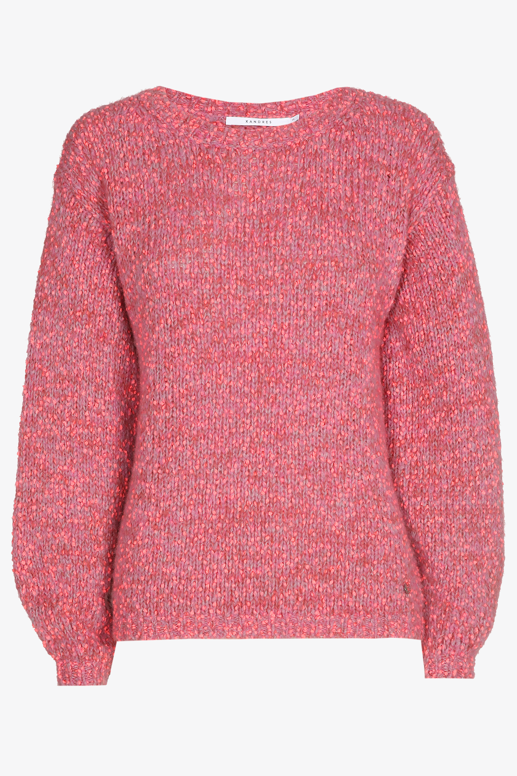 Pull tricoté avec pompon