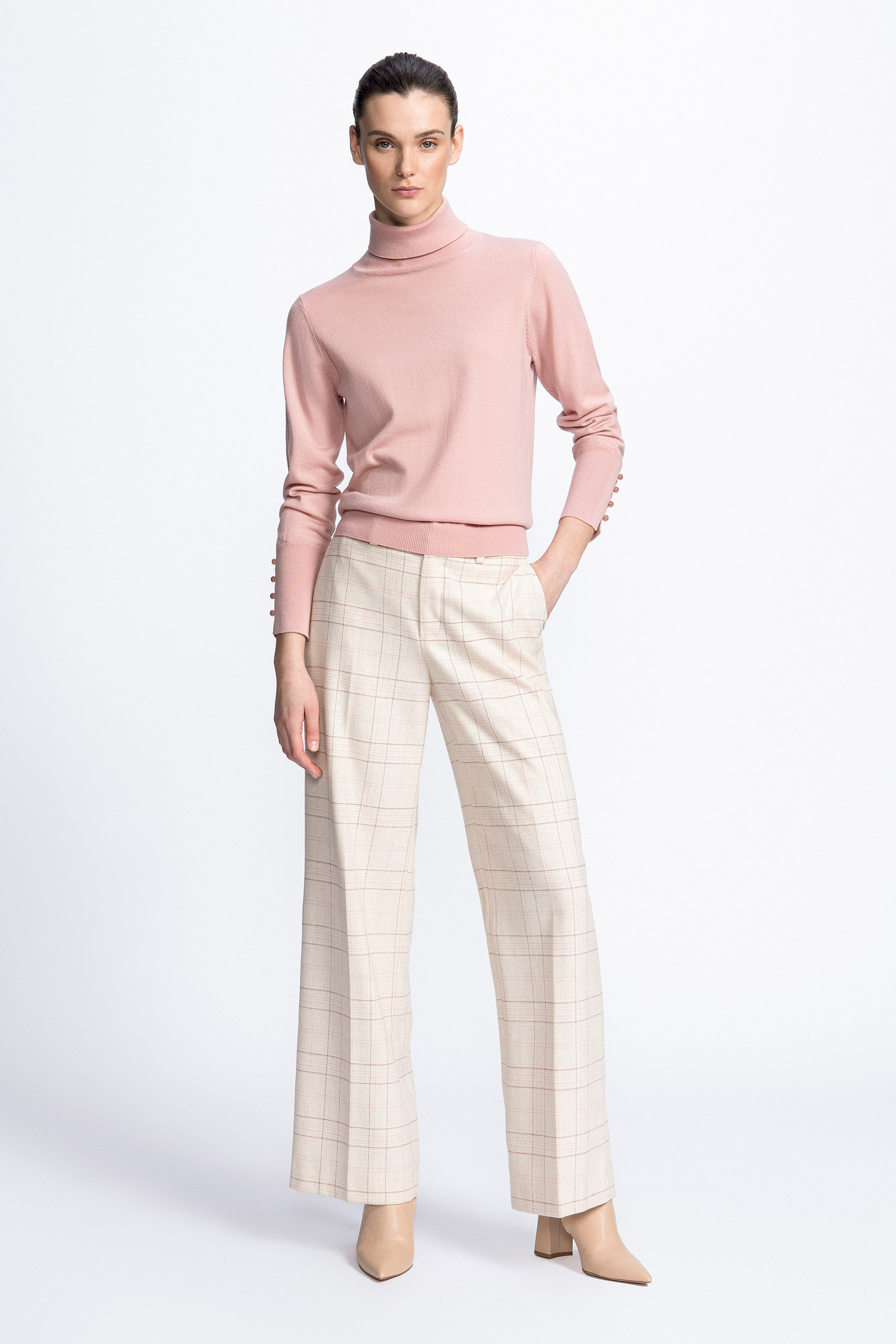 Pullover aus Merinowolle mit Kragen