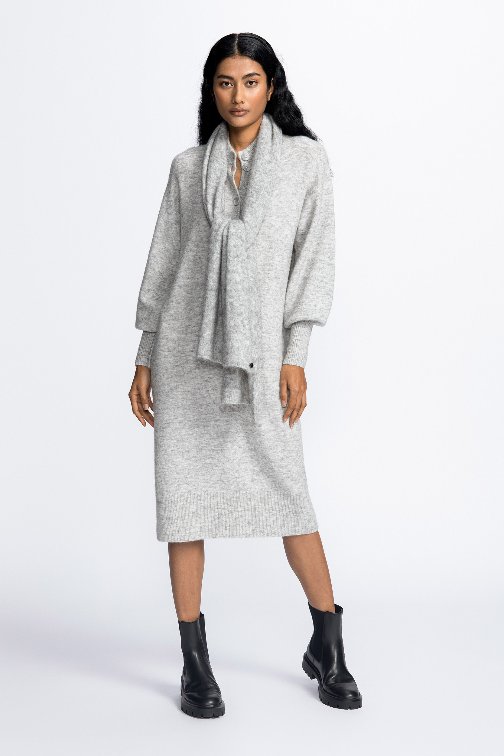 Robe en mélange de laines